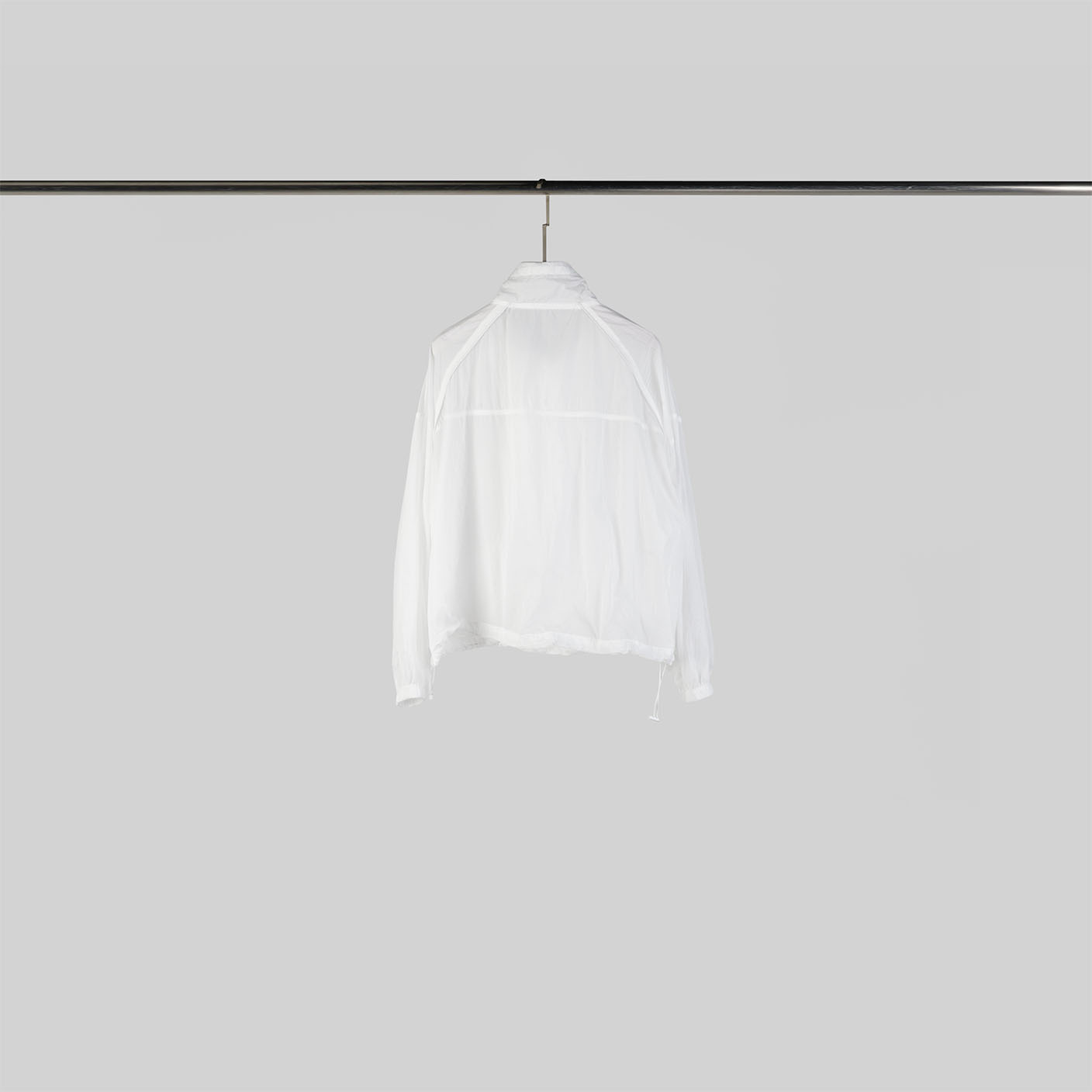 設計感拼接拉鍊防曬外套 | 百搭白