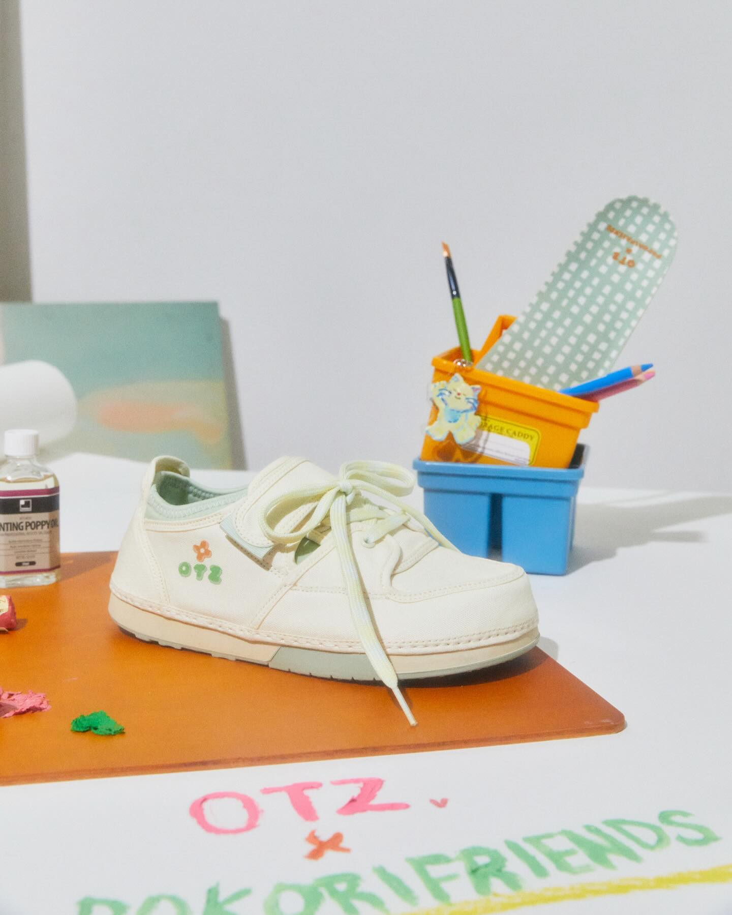 優惠中！韓國 OTZ 3300 Canvas Low 小清新款 (Ivory)