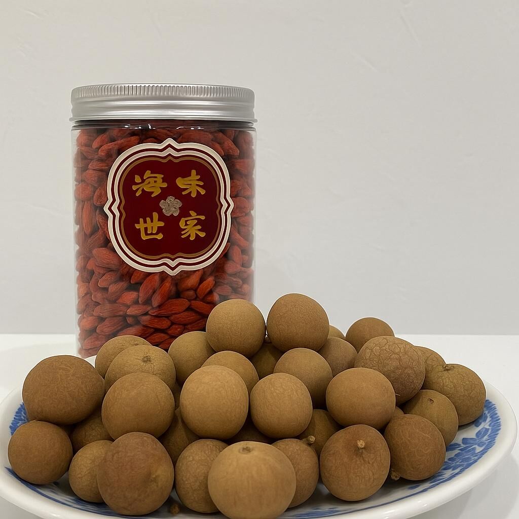 【直播】LL081001 頂級生曬桂圓肉 300g(送杞子300g)