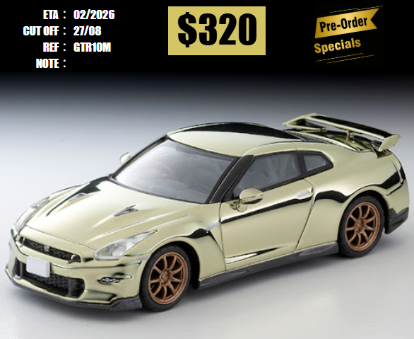 PO-$320 * TOMYTEC * 1:64 NISSAN GT-R T-spec 2024 model TLV 10M Celebration Edition [OD08/08]