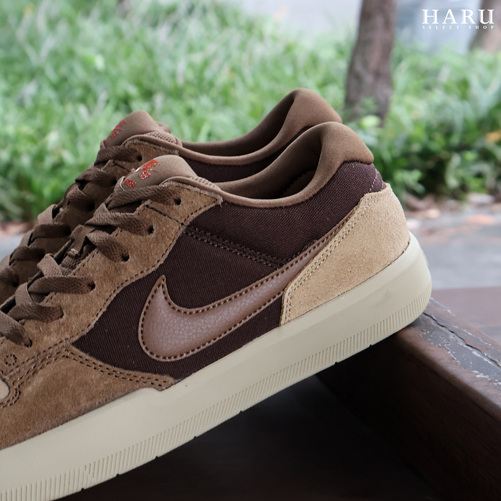 Nike SB Force 58 摩卡咖啡 美拉德棕 麂皮拼接 低筒復古滑板鞋 百搭耐磨 男女同款 DV5477-201