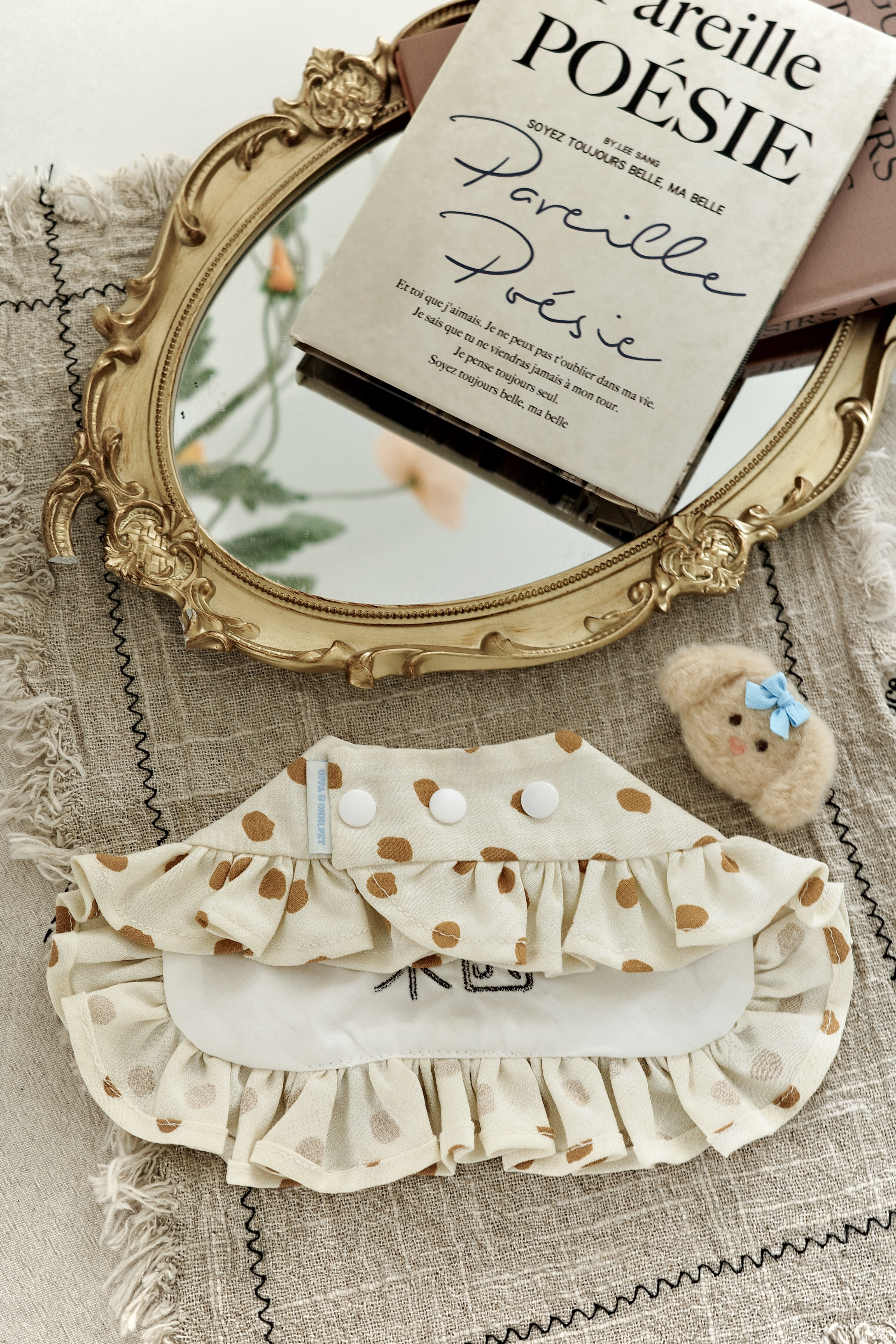 恬心點點領巾 (奶茶杏)