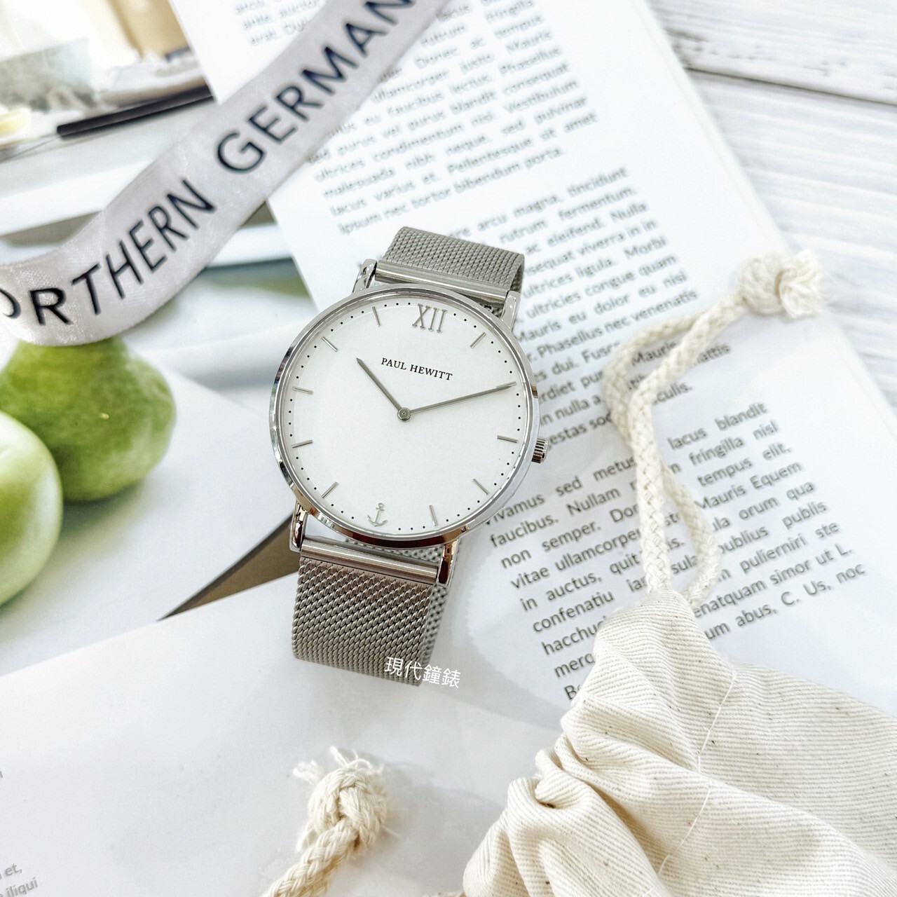 【Paul Hewitt】Sailor Line船錨小清新腕錶 PH-SA-S-ST-W-4S 39mm 現代鐘錶