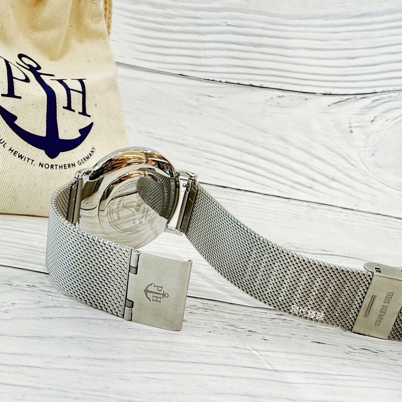 【Paul Hewitt】Sailor Line船錨小清新腕錶 PH-SA-S-ST-W-4S 39mm 現代鐘錶