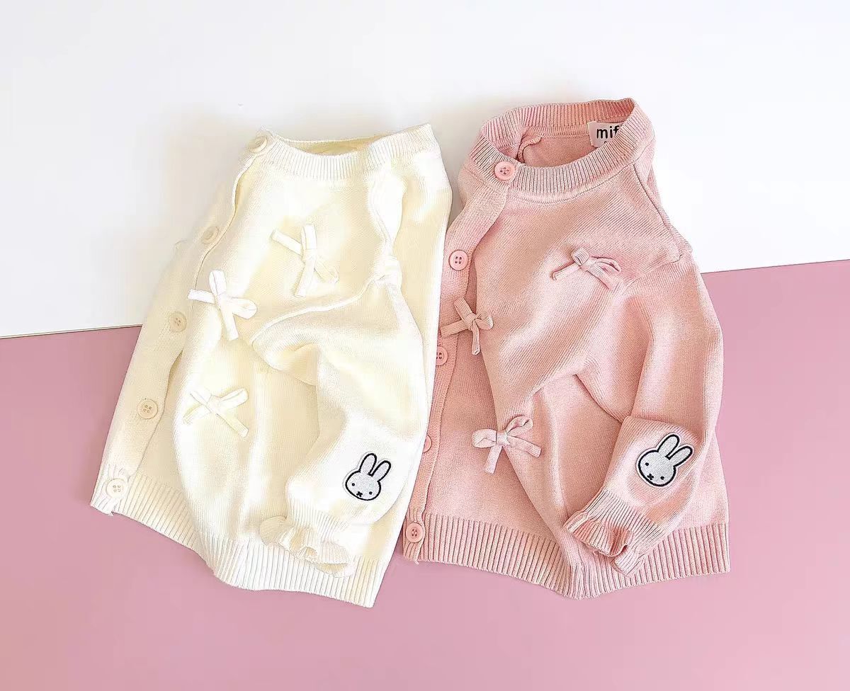 🐰𝐌𝐢𝐟𝐟𝐲 蝴蝶結針織外套