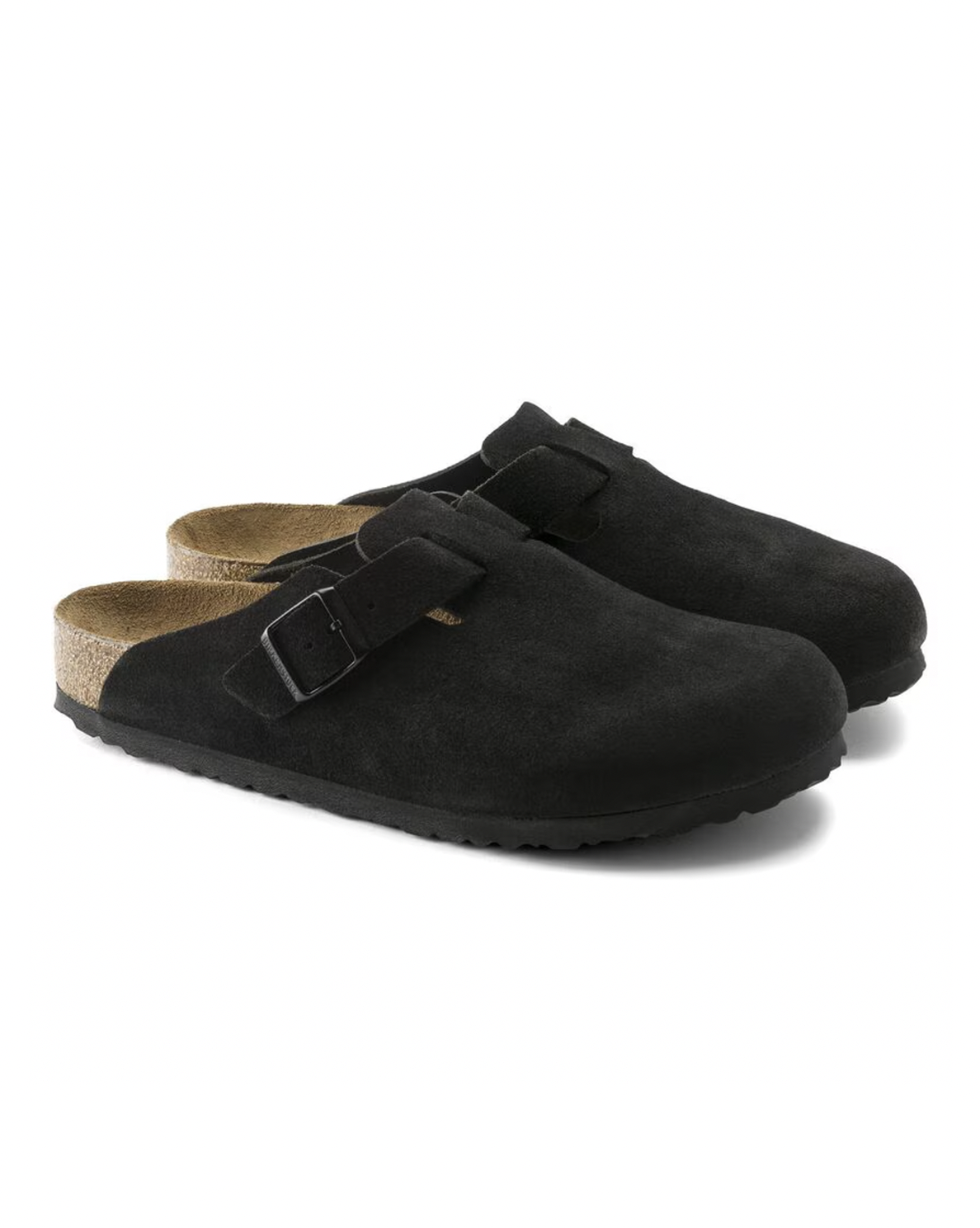 [Instock] Birkenstock Boston Suede SFB Black | 0660471