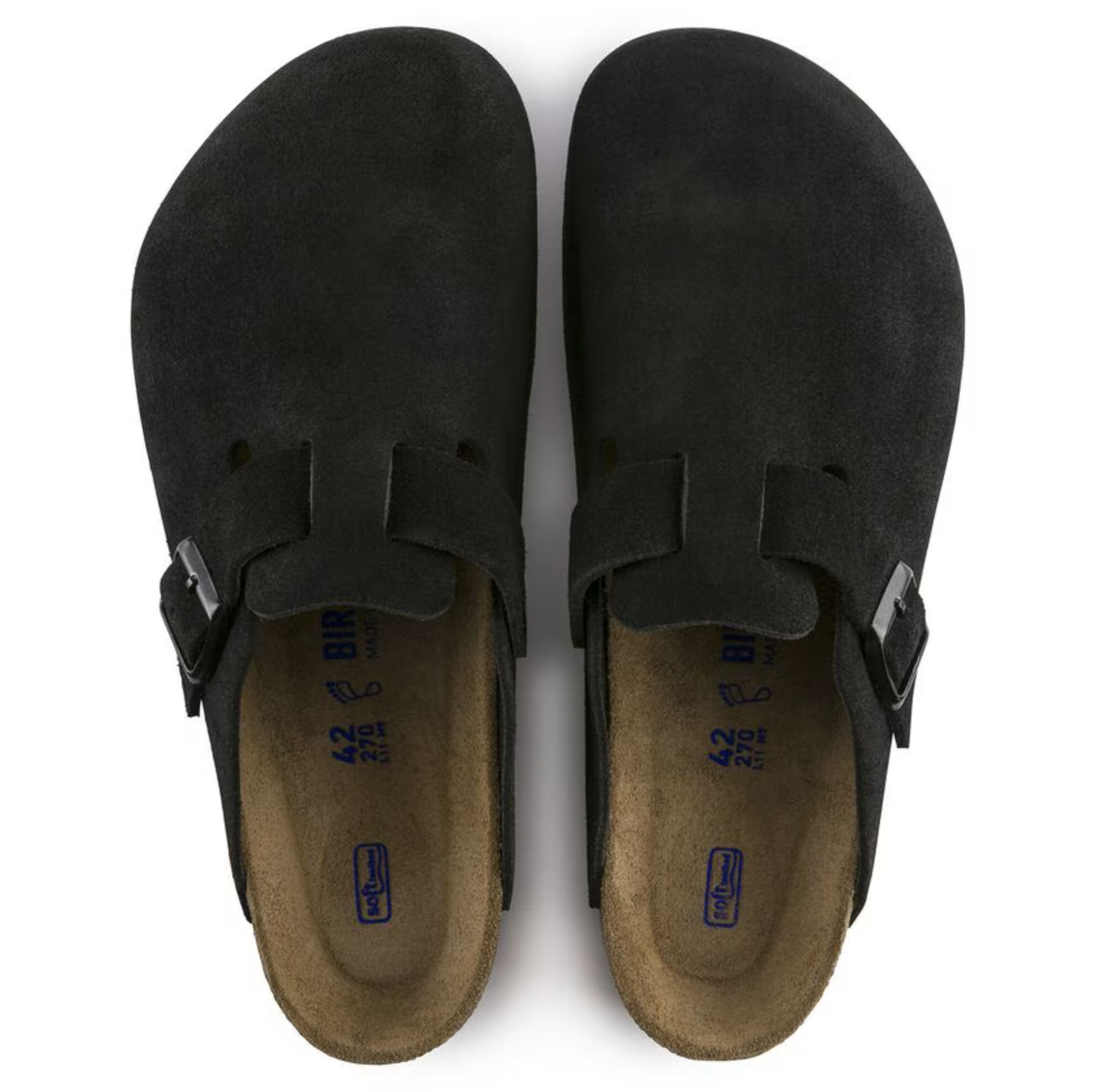 [Instock] Birkenstock Boston Suede SFB Black | 0660471