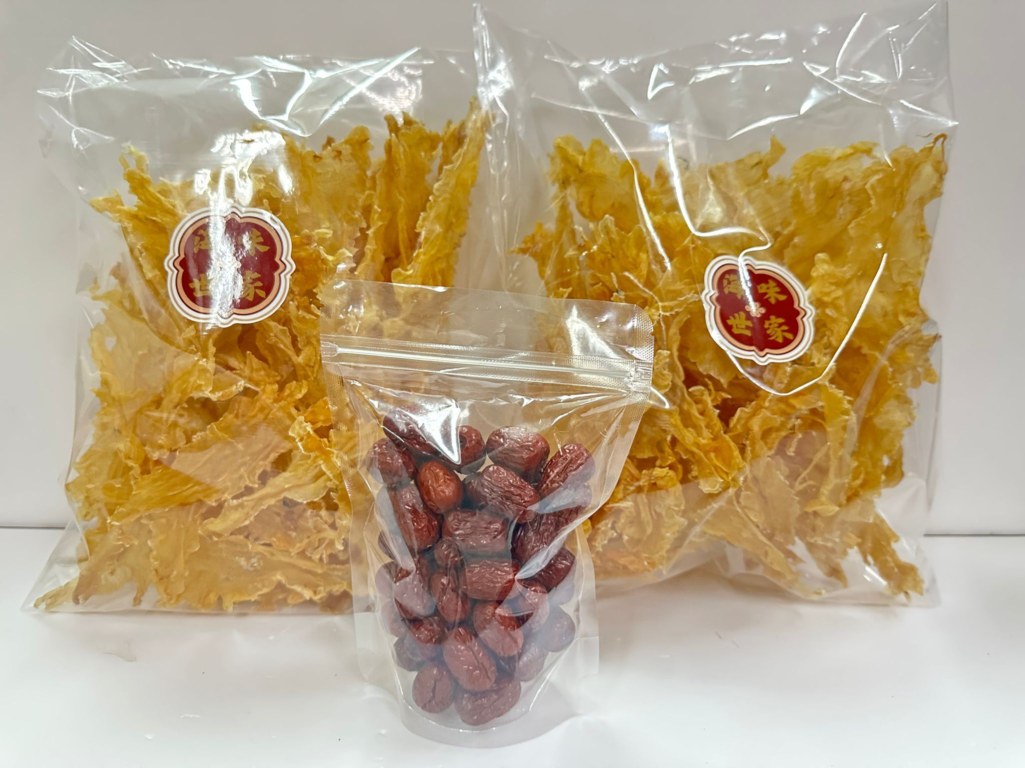 【直播】LL081005 頂級鱈魚膠(買1送1)再加送紅棗一包