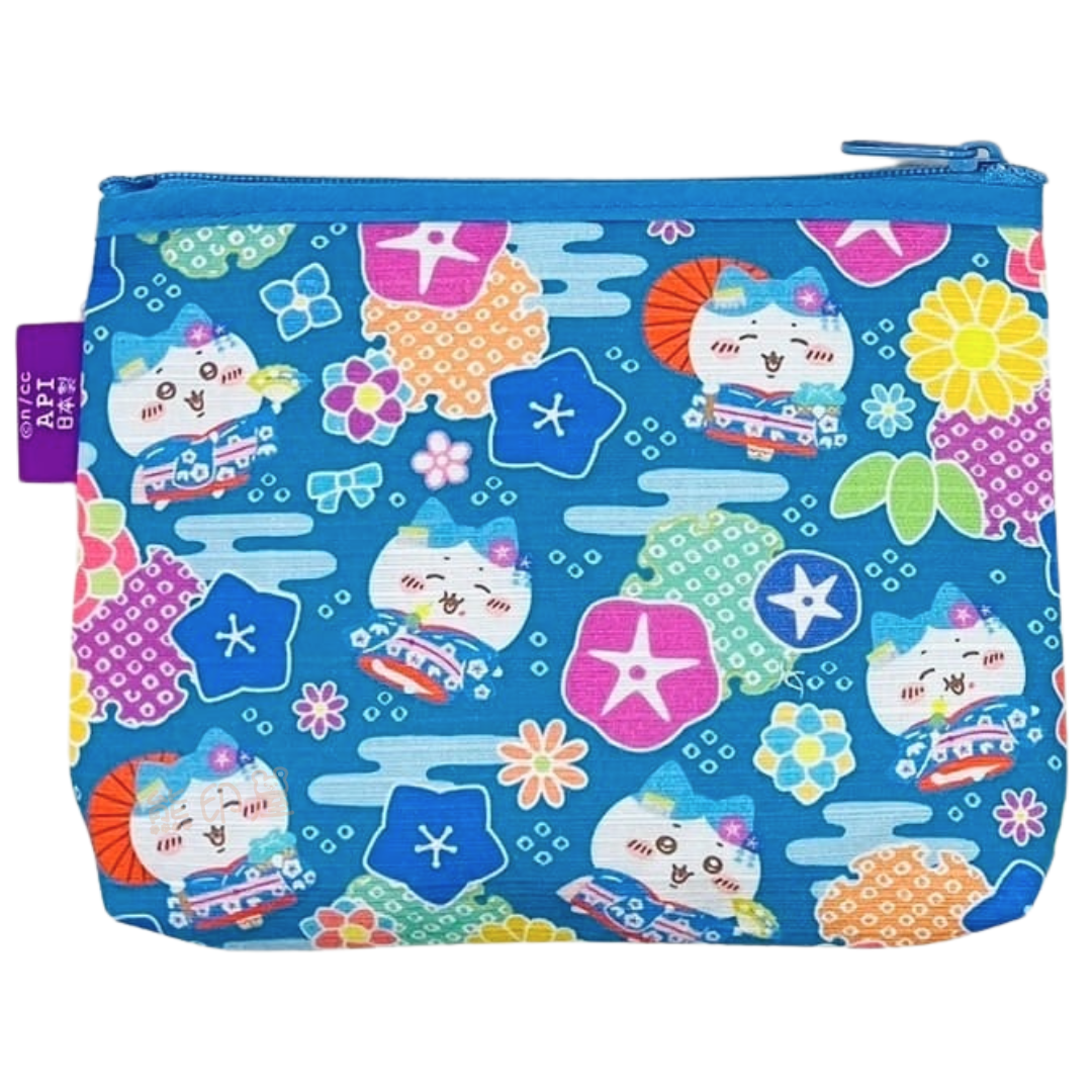 日本Chiikawa京都限定舞妓小八貓和服棉質拉鏈化妝包 萬用包 日本製