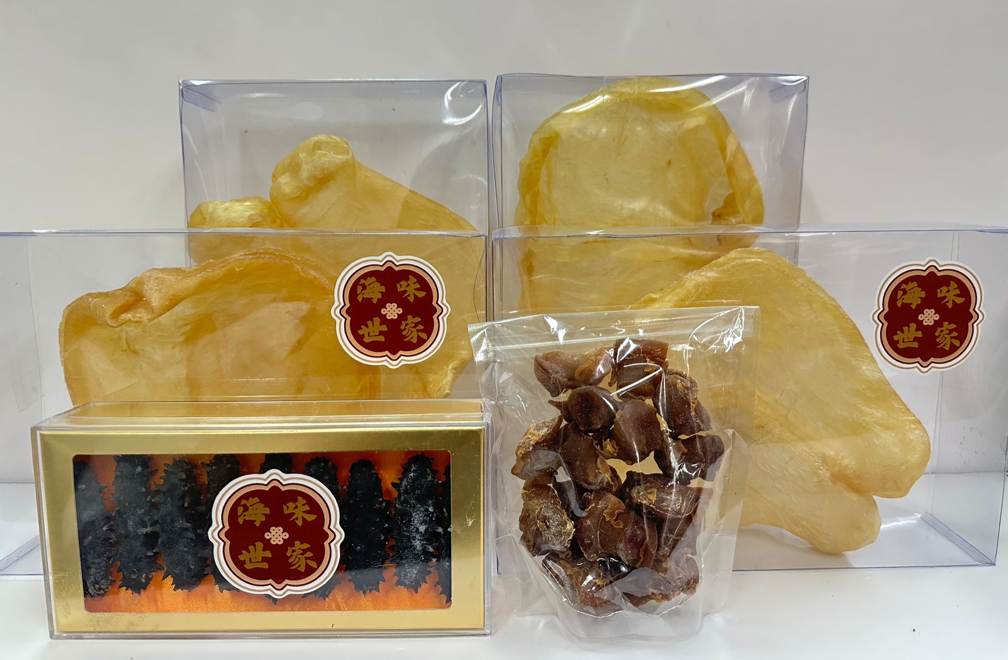 【直播】LL081051 花膠扒3-4頭( 送刺參150g/盒，再送螺頭半斤)