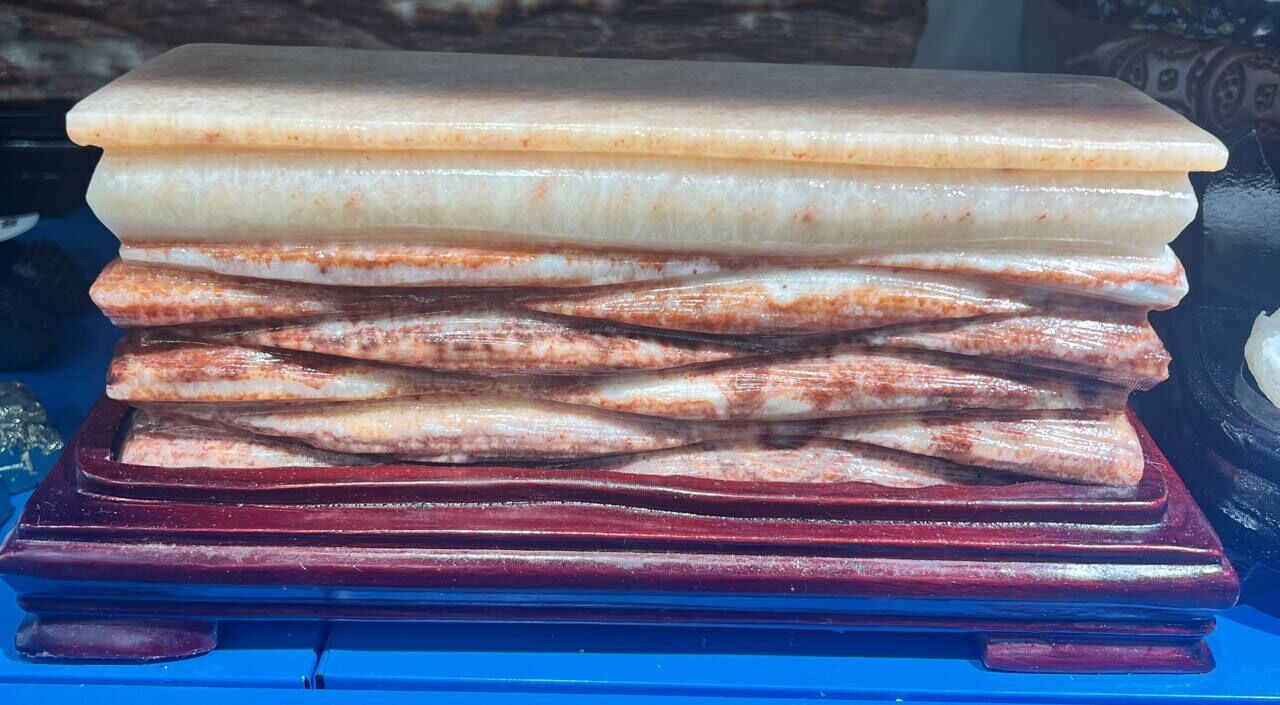 [S] GEMZ & CO DDK RECTANGLE PORK STONE QUARTZ D5, V549 (V549)