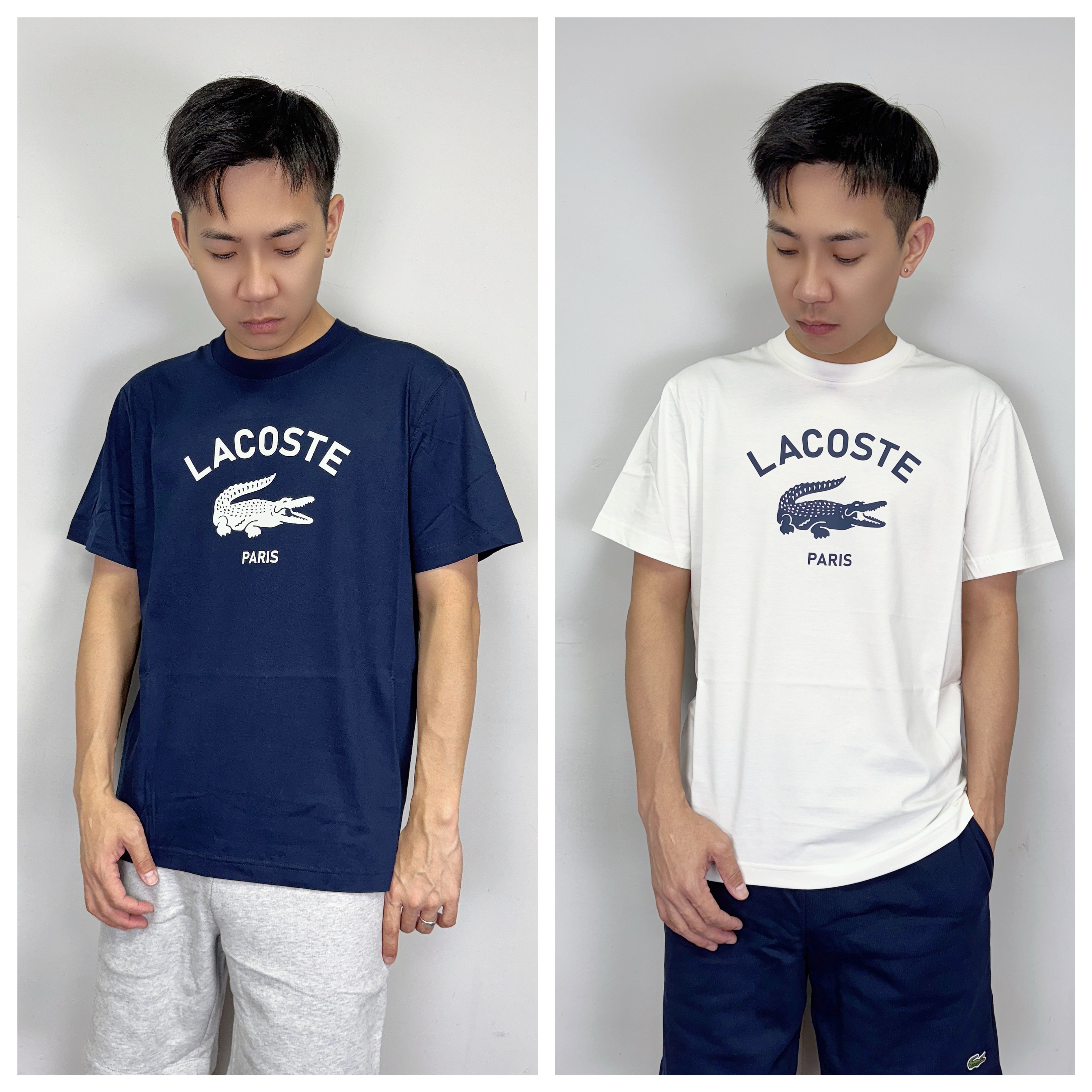 Lacoste 鱷魚 圓弧字母 短袖上衣 短T