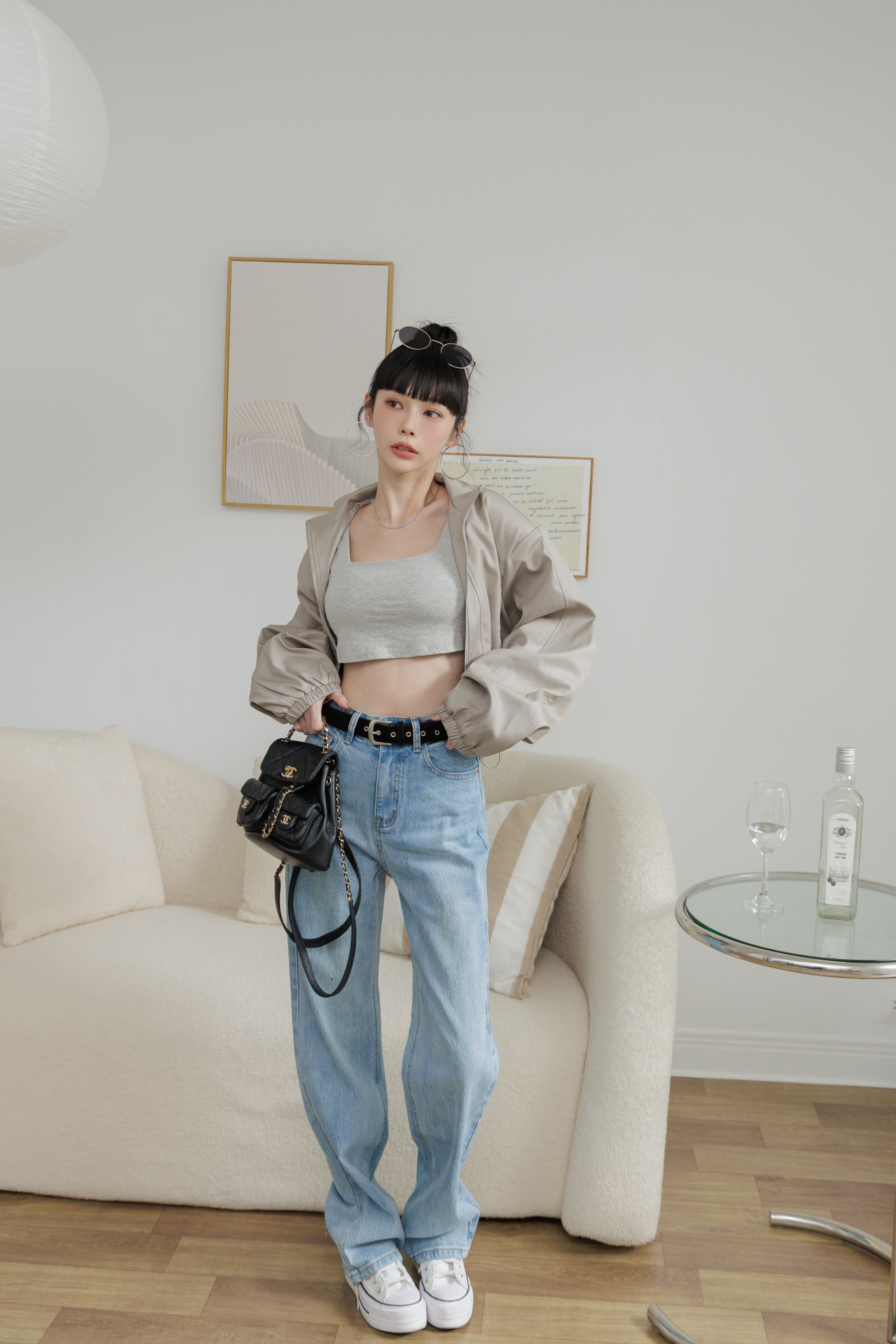 (現貨) 刷色完美直筒寬褲  G61