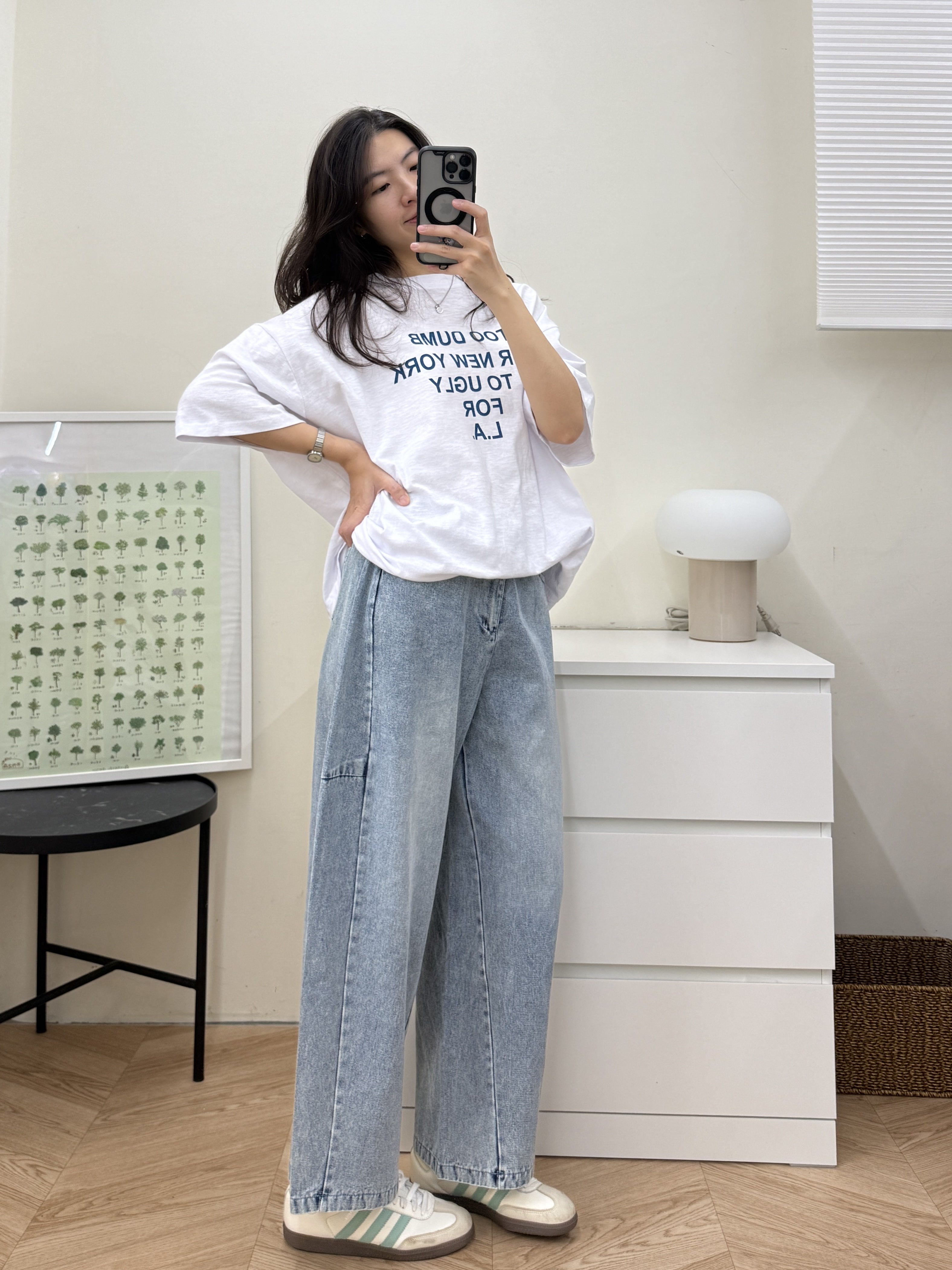 後鬆緊百搭牛仔蘿蔔褲*2色