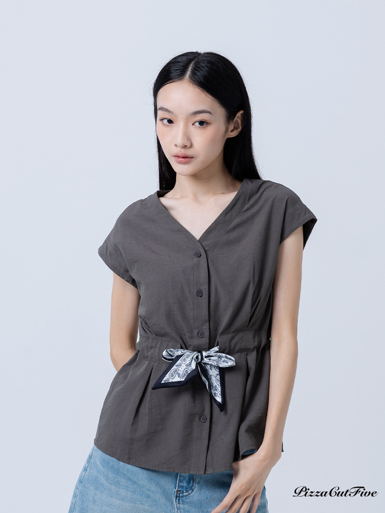 [SALE]V領腰身上衣 PizzaCutFive PCF252404054