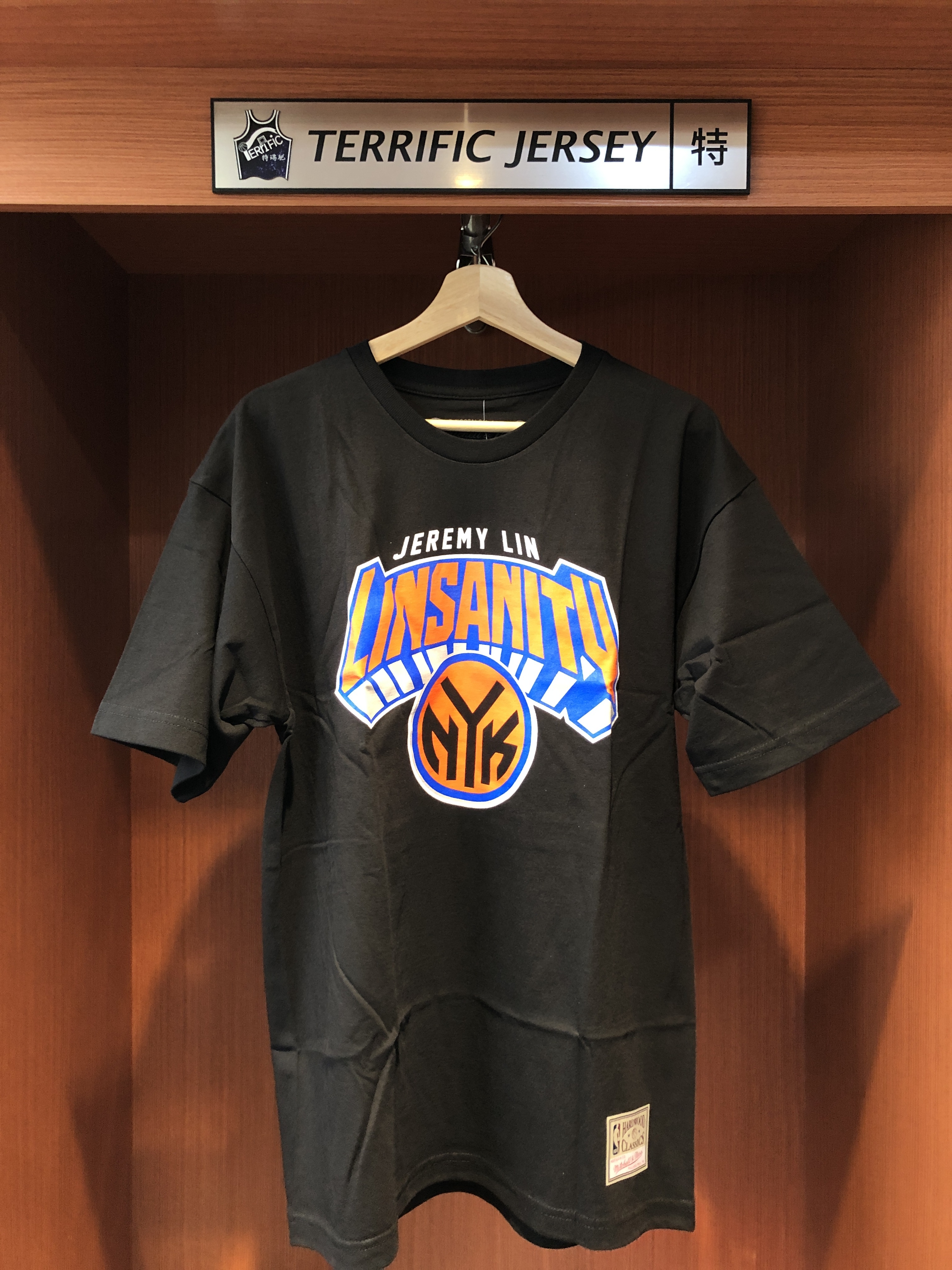 NBA短袖 Jeremy Lin 紐約尼克黑 林來瘋 Linsanity M&N Slam Tee 棉質 全新 林書豪
