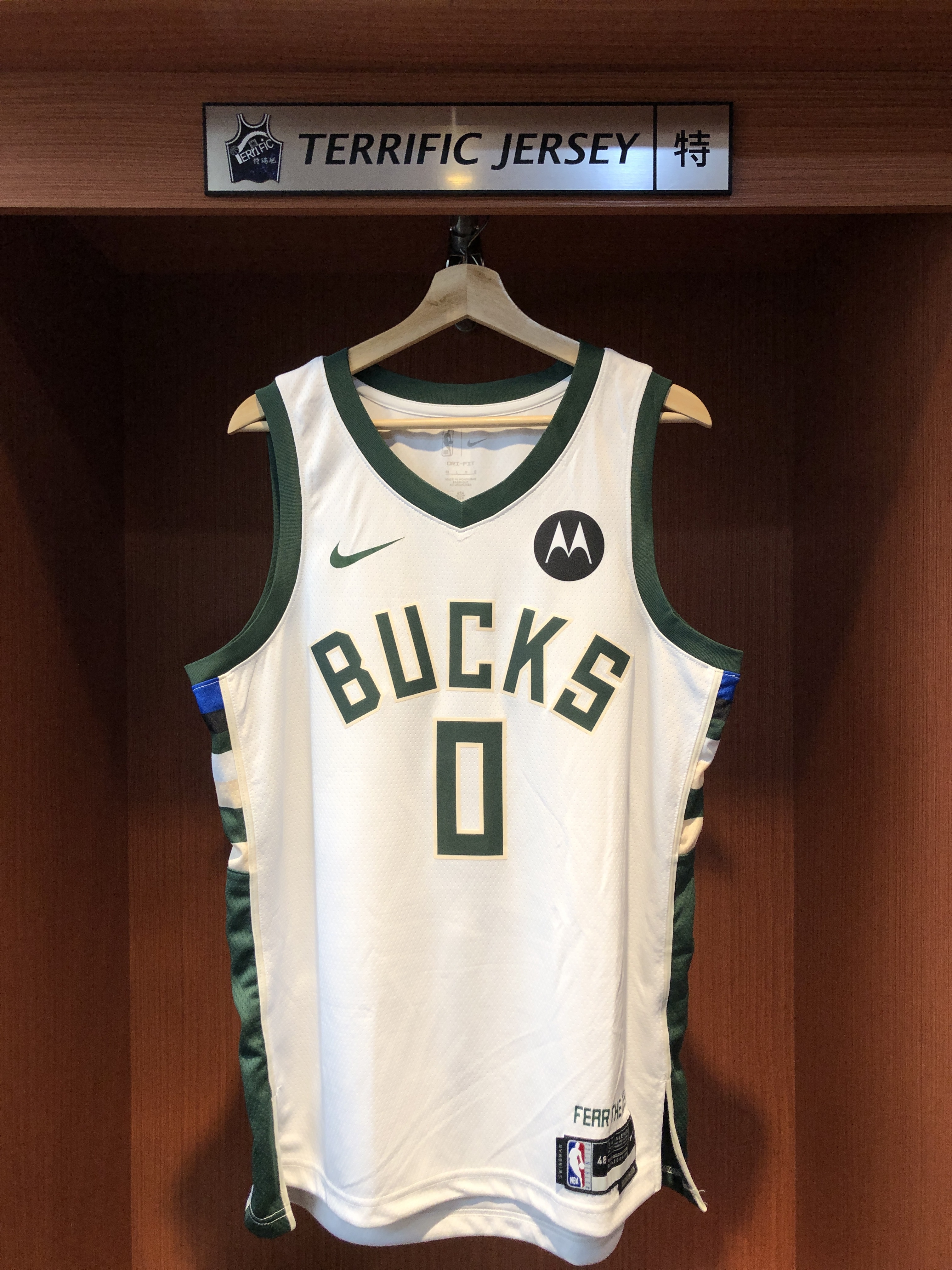 NBA球衣 Damian Lillard 密爾瓦基公鹿白 Association Nike Swingman 球迷版 熱轉印 含贊助商標 全新