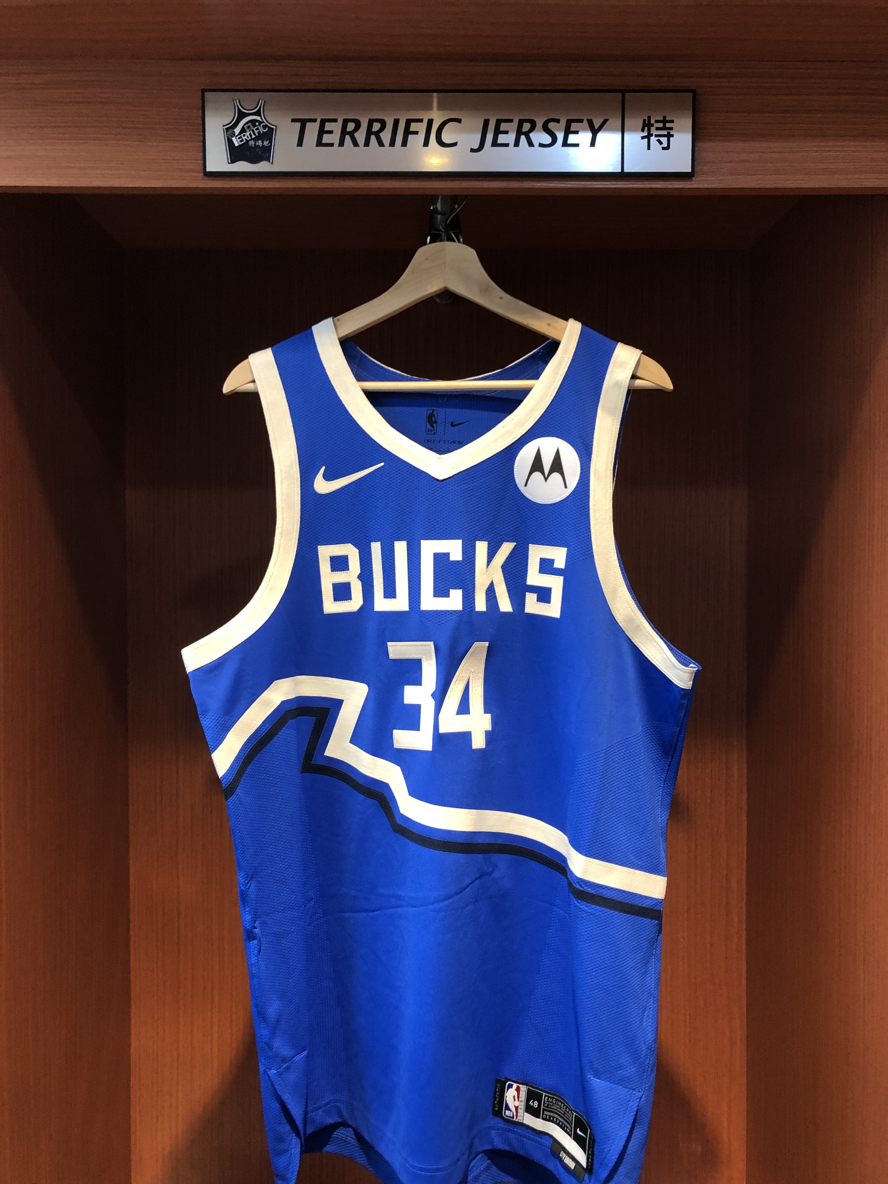 NBA球衣 Giannis Antetokounmpo 密爾瓦基公鹿城市 City Nike Authentic 球員版 電繡 含贊助商標 全新