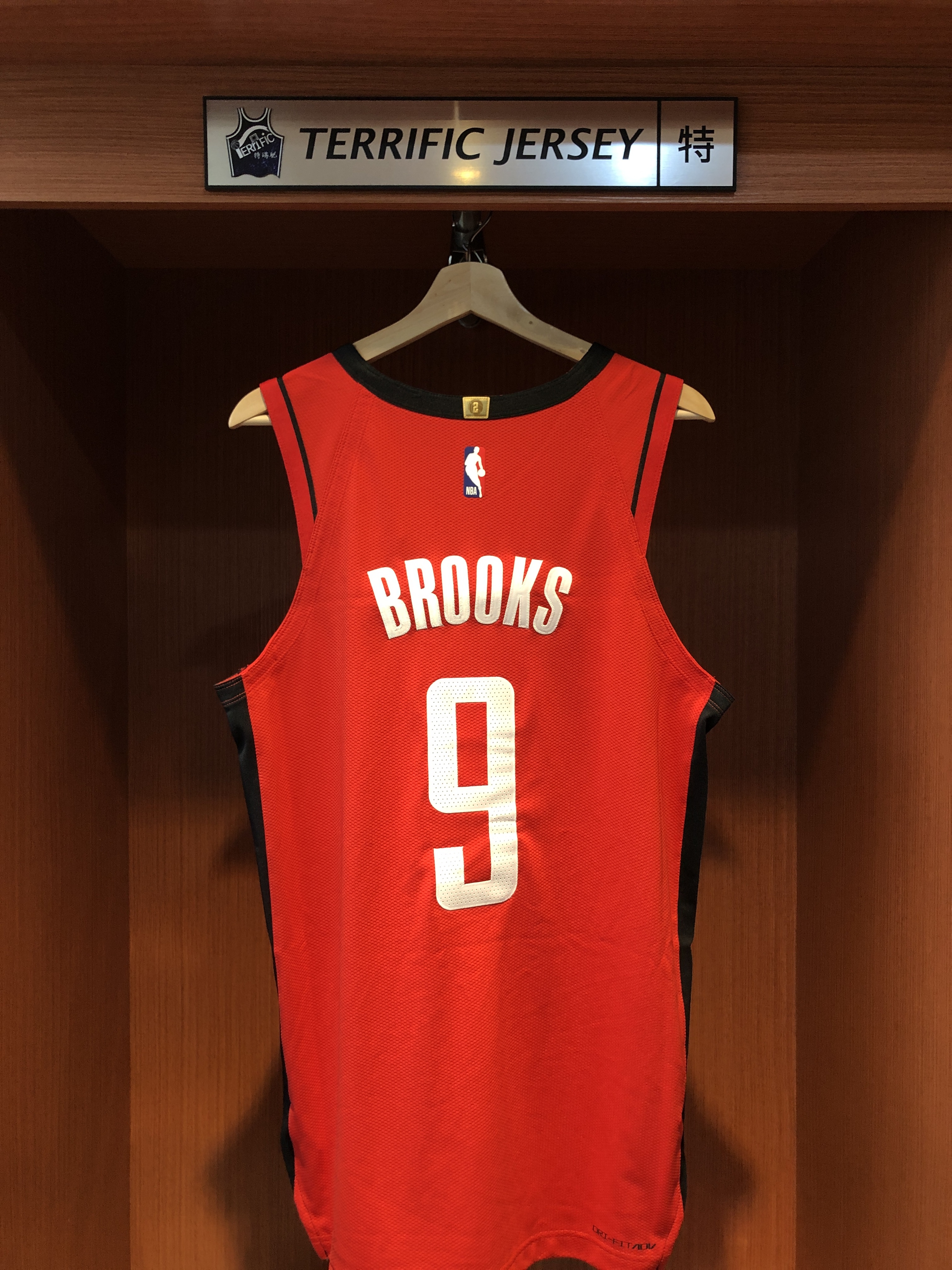 NBA球衣 Dillon Brooks 休士頓火箭紅 Icon Nike Authentic 球員版 電繡 含贊助商標 全新