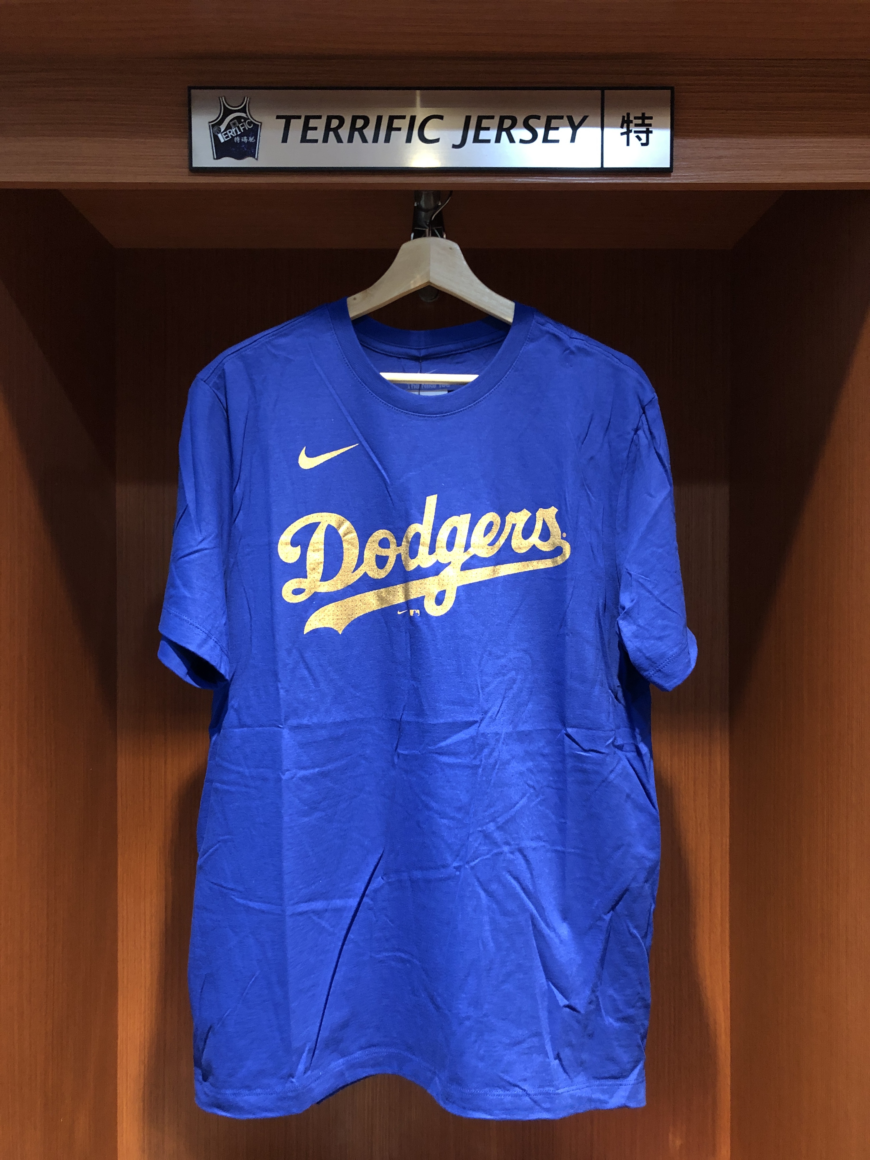 MLB短袖 Shohei Ohtani 洛杉磯道奇藍 金字 燙金 冠軍開幕戰 Nike Player Name Tee 棉質 短袖 全新