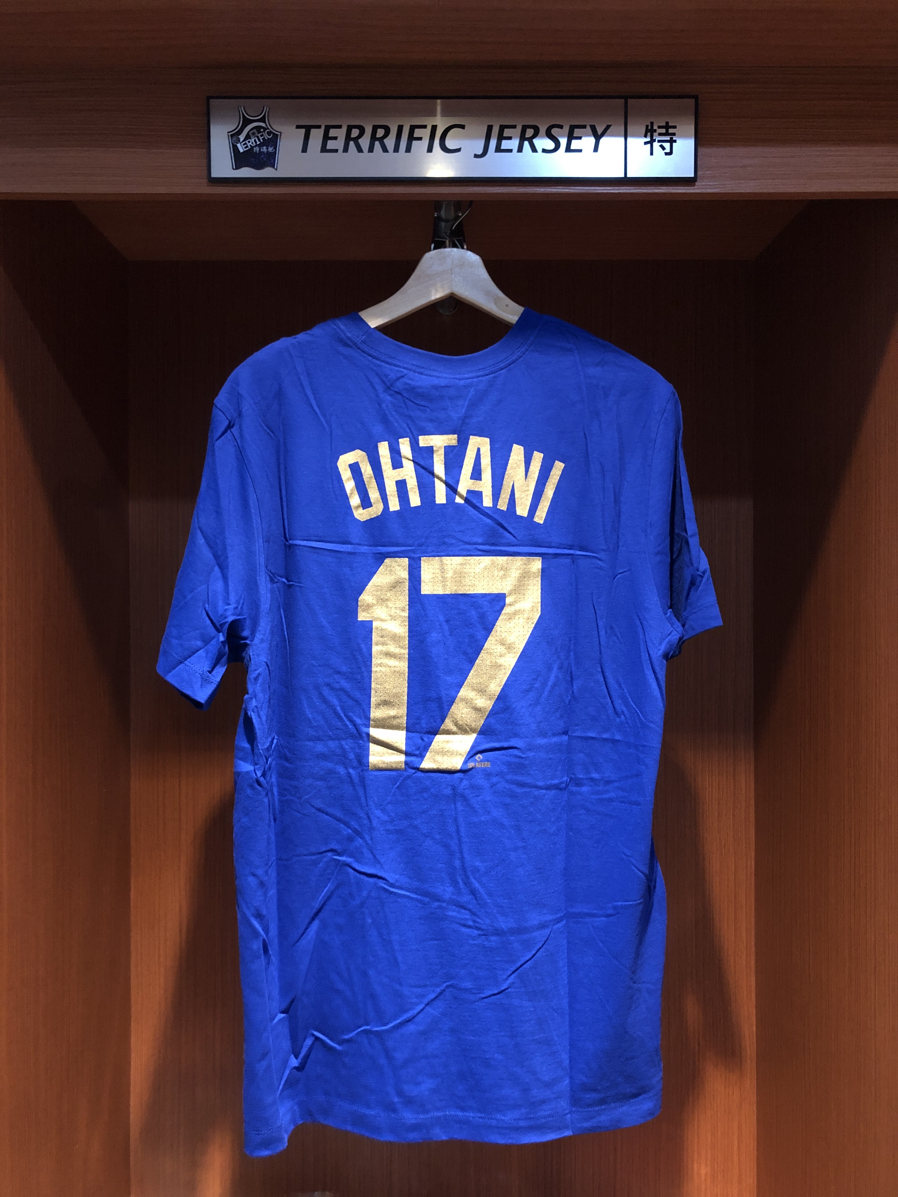 MLB短袖 Shohei Ohtani 洛杉磯道奇藍 金字 燙金 冠軍開幕戰 Nike Player Name Tee 棉質 短袖 全新