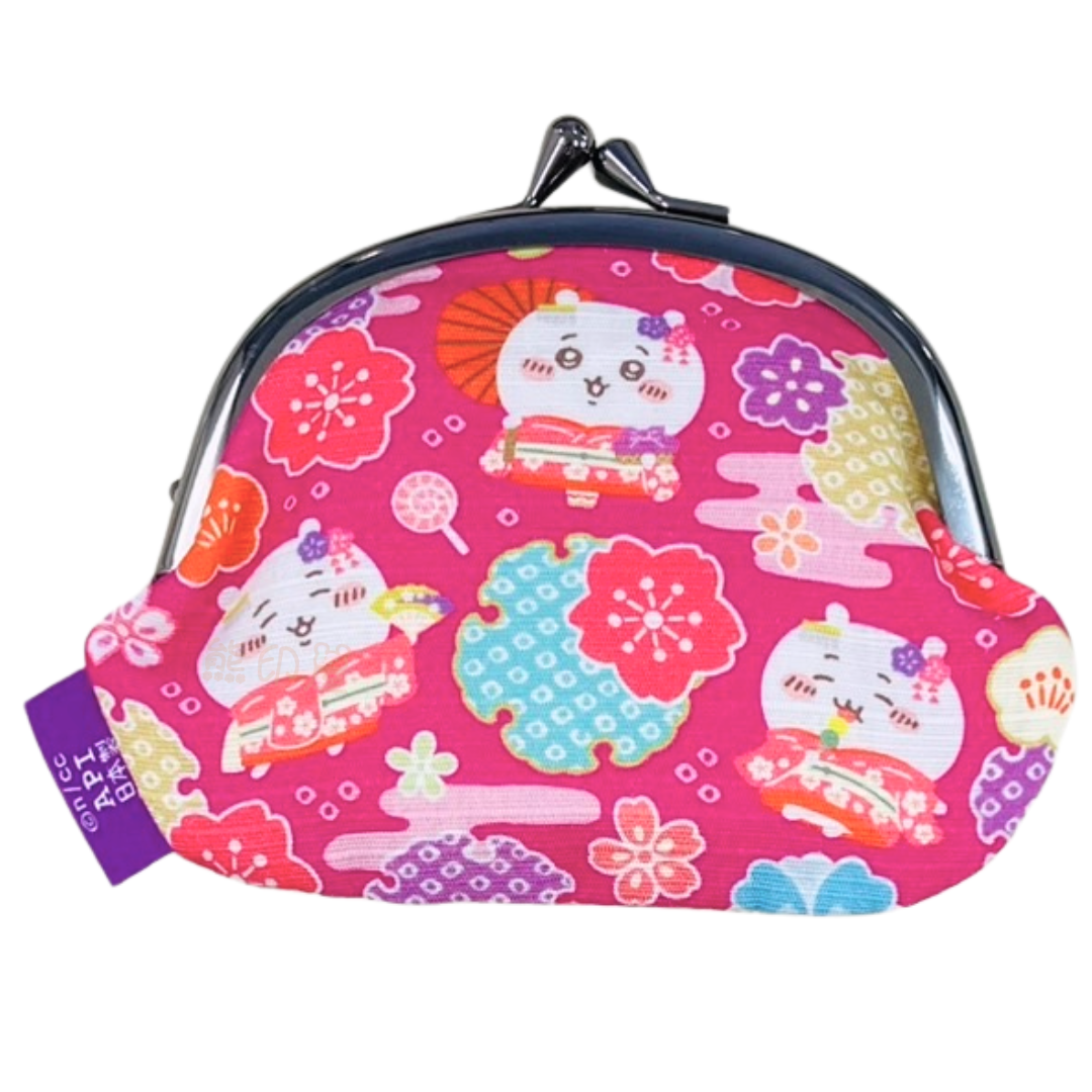 日本Chiikawa京都限定舞妓吉伊卡哇和服棉質散銀包 散紙包 日本製