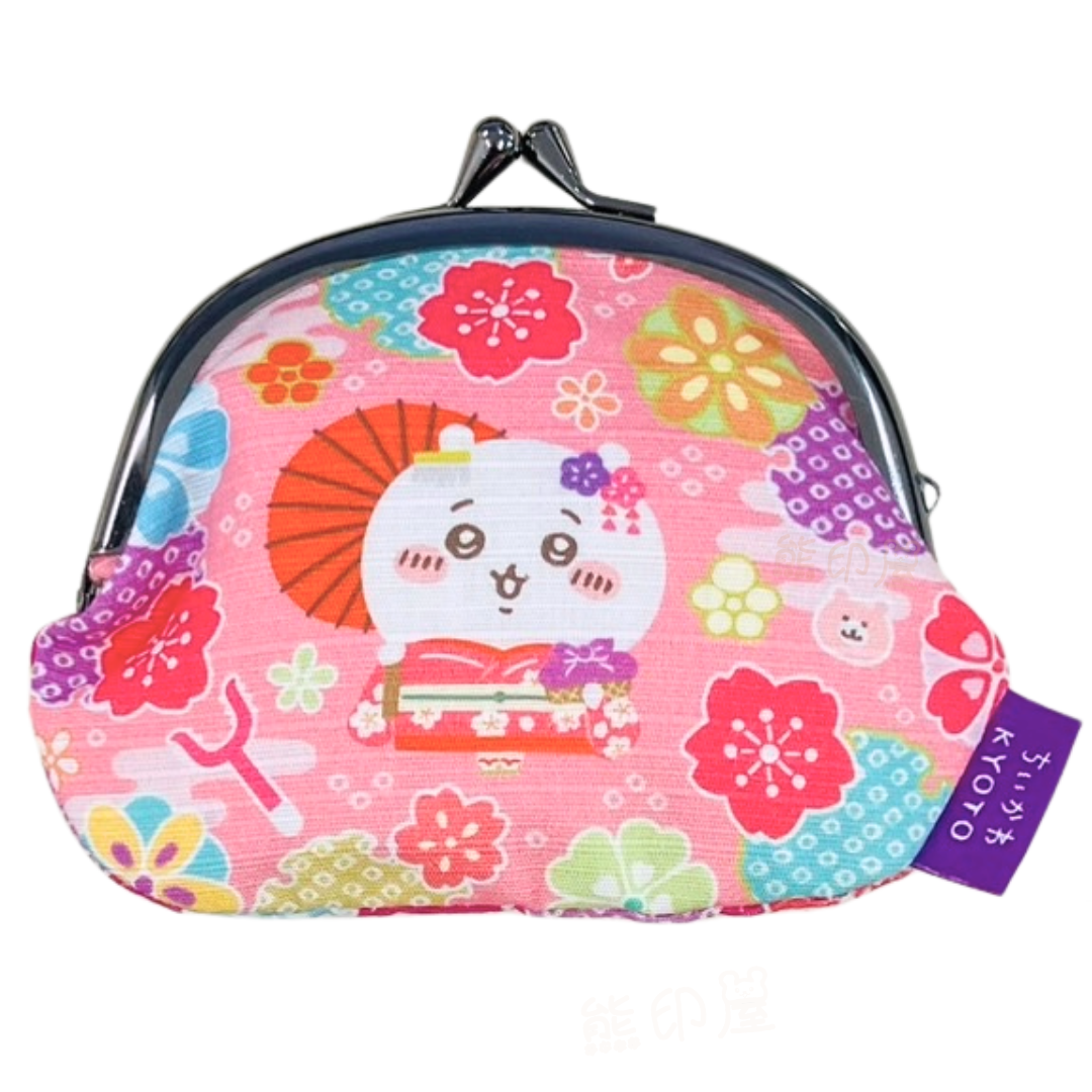 日本Chiikawa京都限定舞妓吉伊卡哇和服棉質散銀包 散紙包 日本製