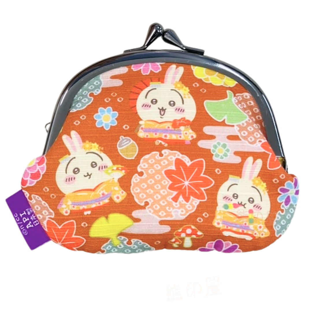 日本Chiikawa京都限定舞妓兔兔和服棉質散銀包 散紙包 日本製