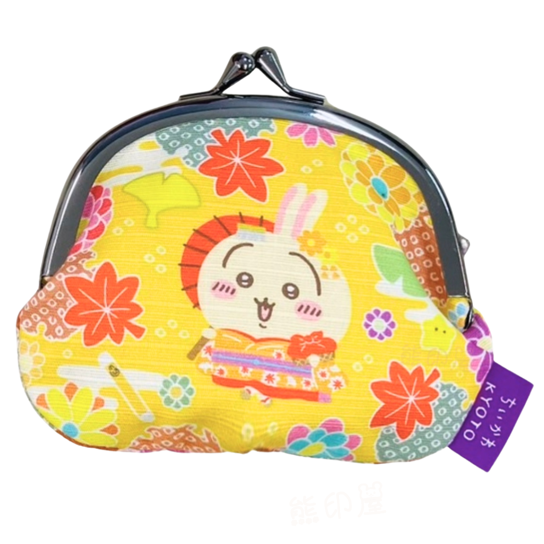 日本Chiikawa京都限定舞妓兔兔和服棉質散銀包 散紙包 日本製