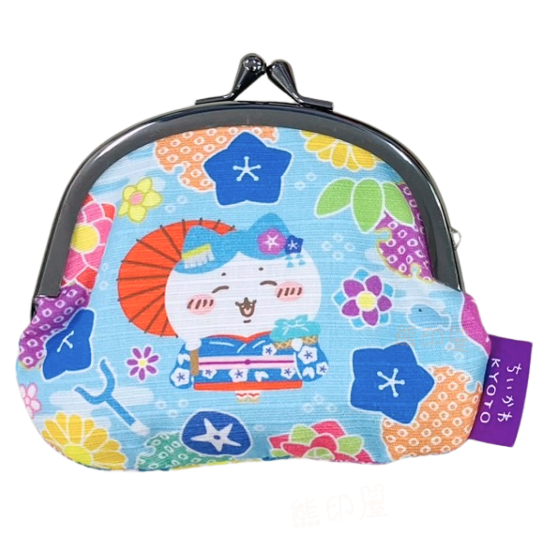 日本Chiikawa京都限定舞妓小八貓和服棉質散銀包 散紙包 日本製