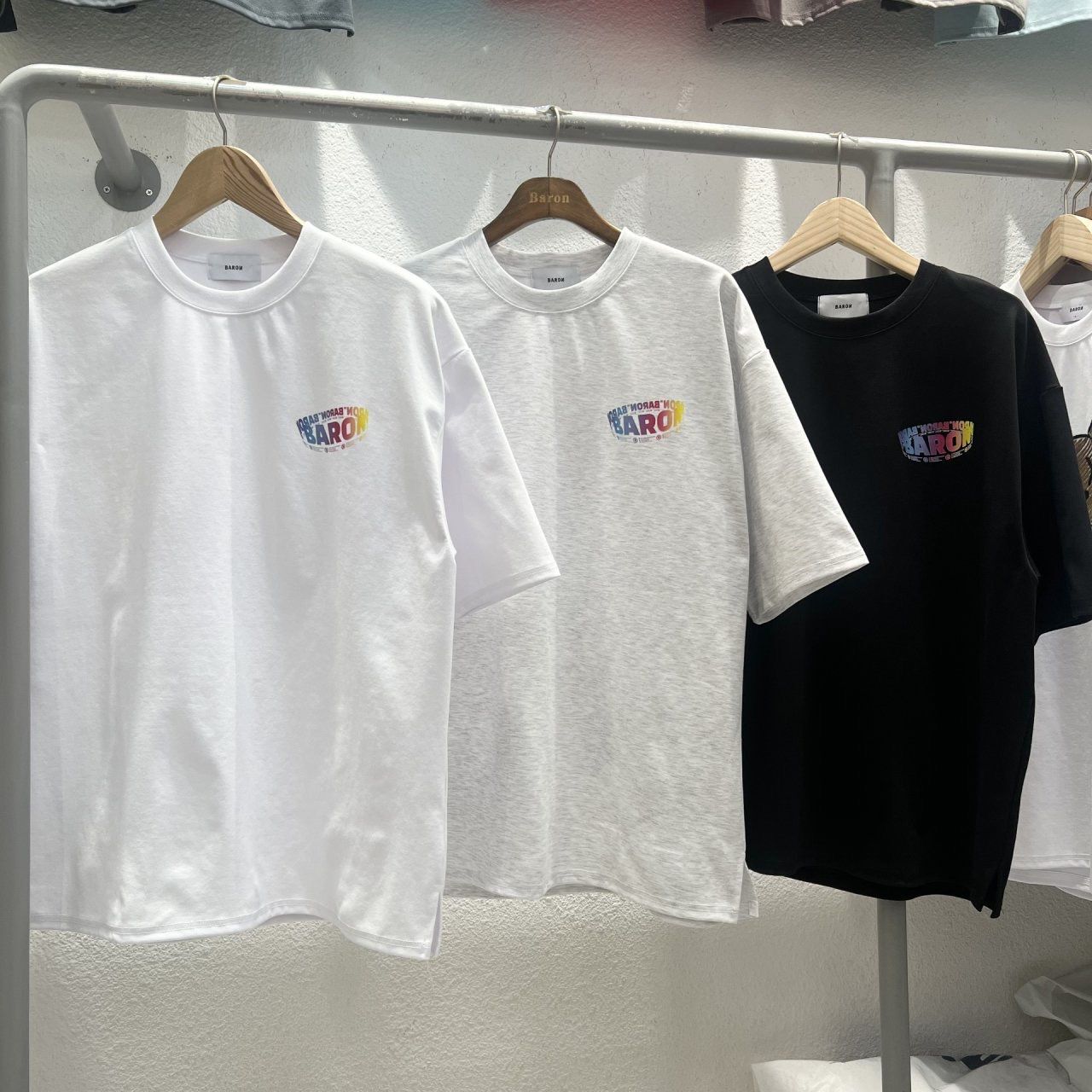 熊仔圖案英文字短袖Tee BARON-192T