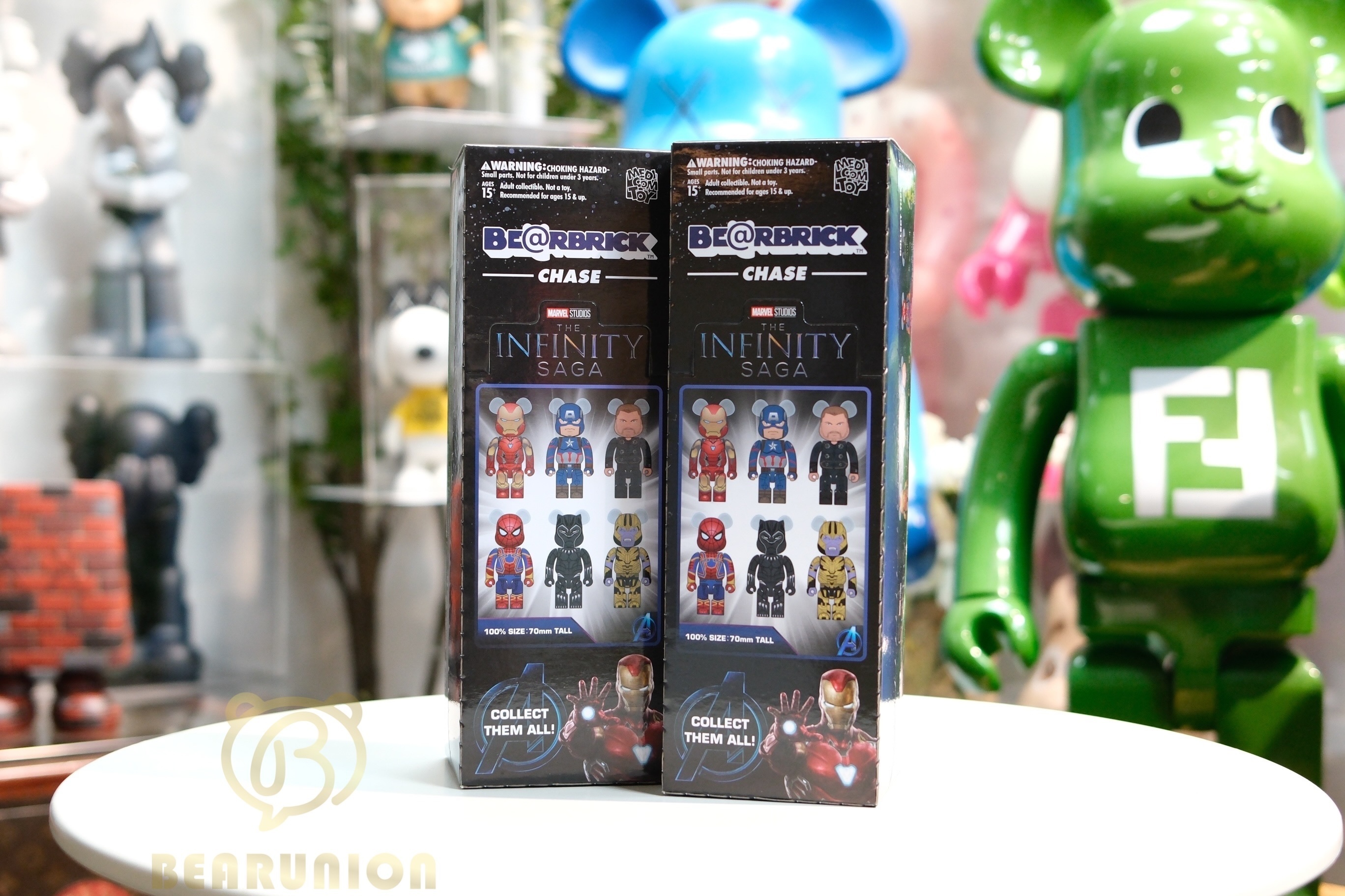 🥇現貨🥇Bearbrick 100% Set of 12 CHASEMARVEL INFINITY SAGA
