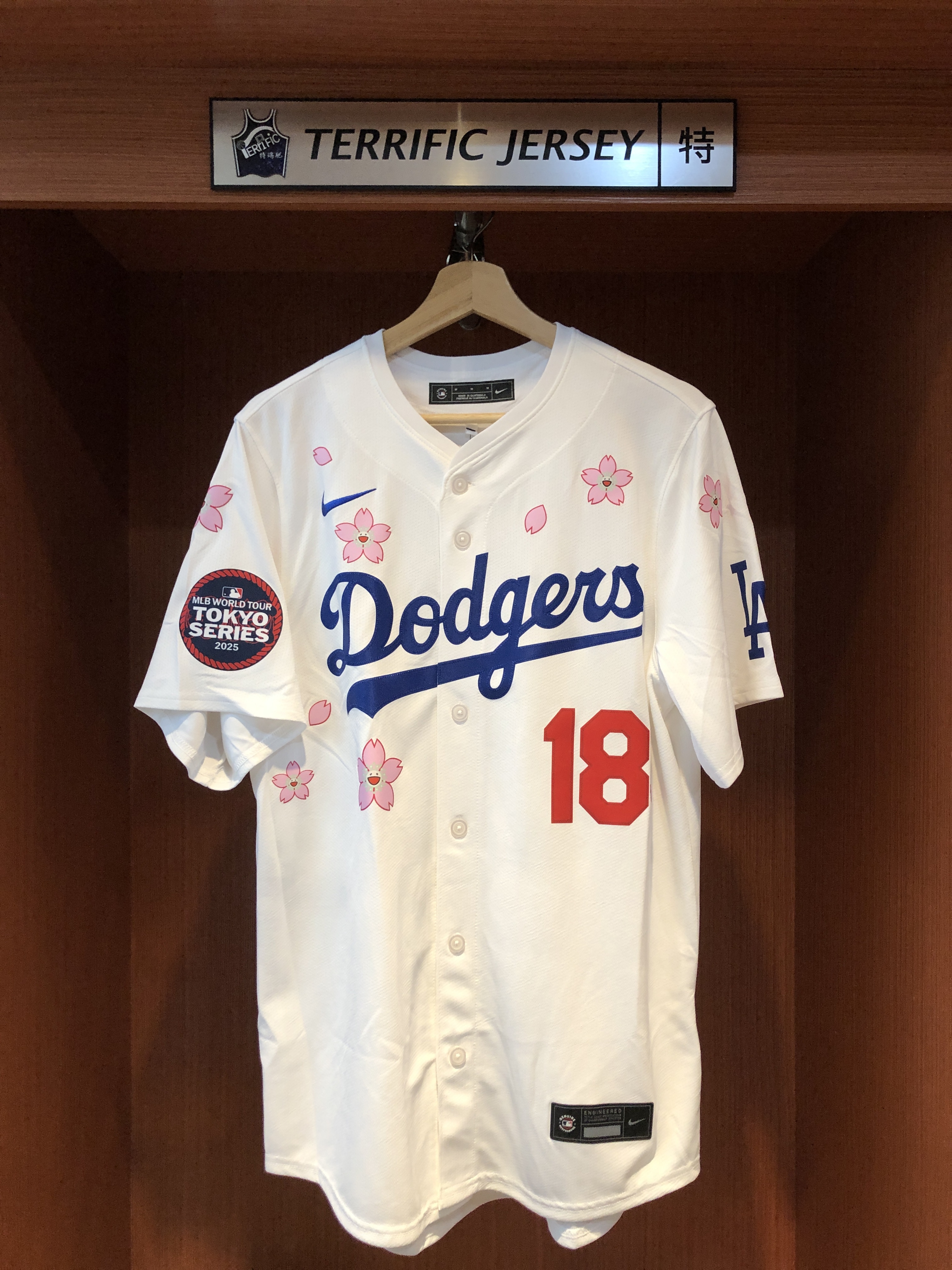 MLB Dodgers 山本由伸 18 Tシャツ 村上隆 東京　ドジャース Nike Takashi Murakami Dodgers ナイキ 村上隆 山本由伸 Tシャツ NIKE