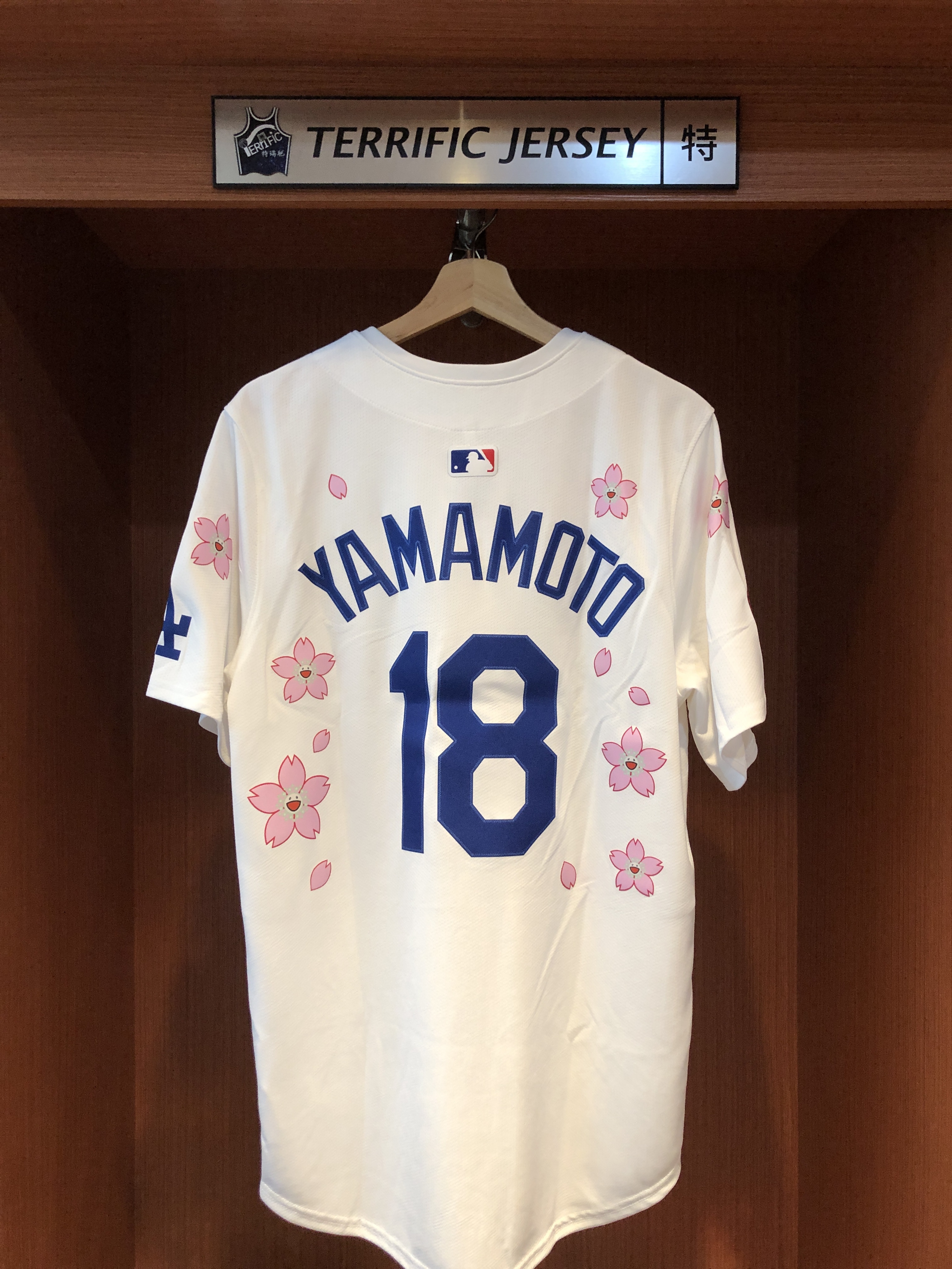 MLB球衣 Takashi Murakami X Los Angeles Dodgers 村上隆 X 洛杉磯道奇 Yoshinobu Yamamoto 聯名款 東京賽 開幕戰 Nike Limited Player Name Jersey 球迷版 熱轉印 全新