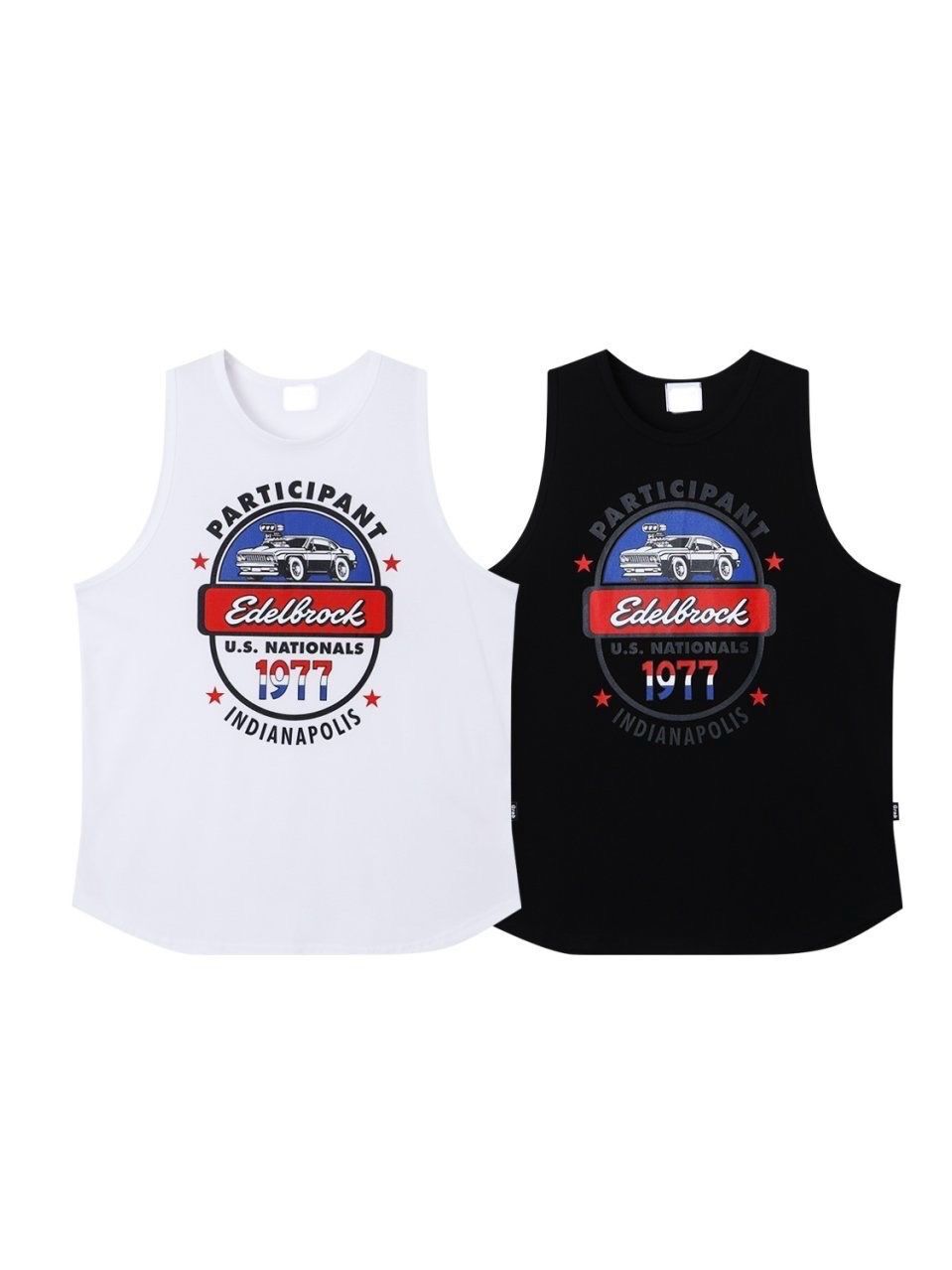 英文字圖案背心 V1153