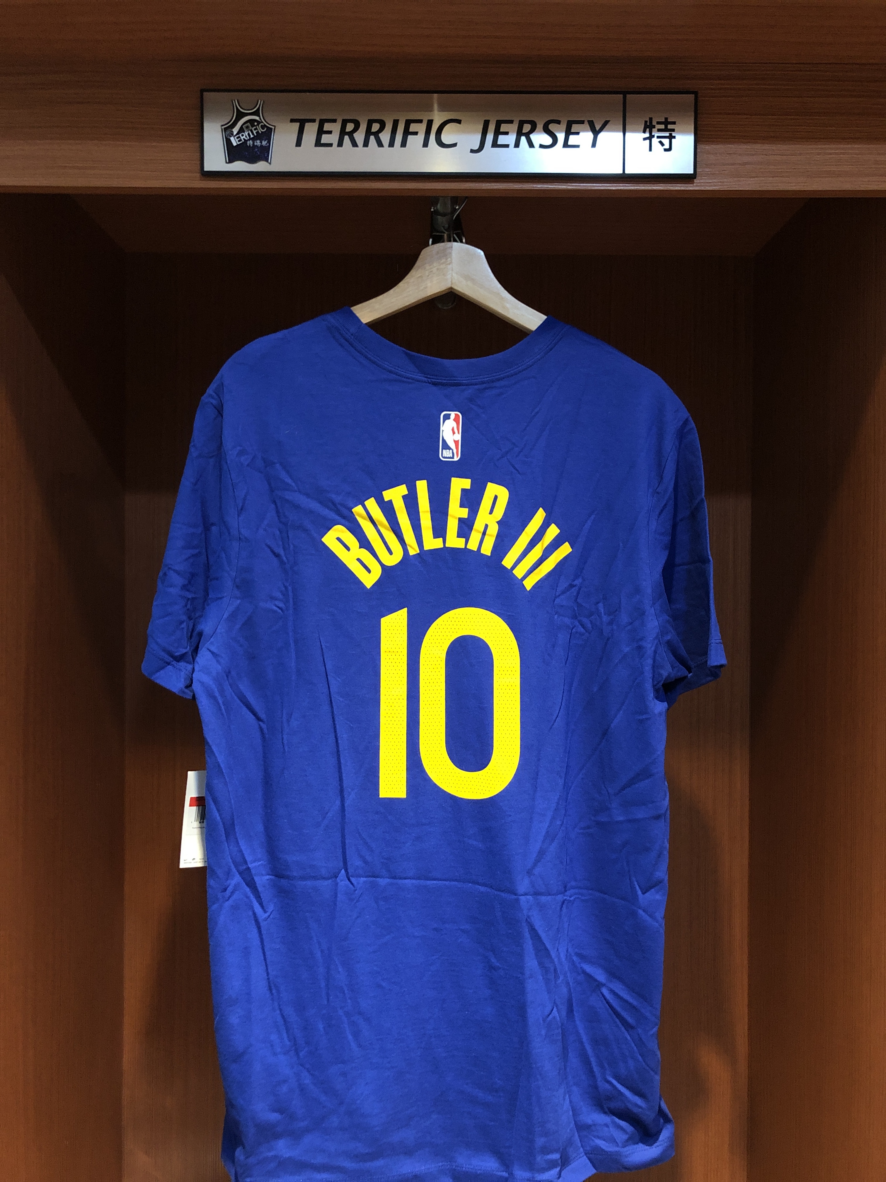 NBA短袖 Jimmy Butler III 金州勇士藍 Icon Nike Player Name Tee 棉質 短袖 全新