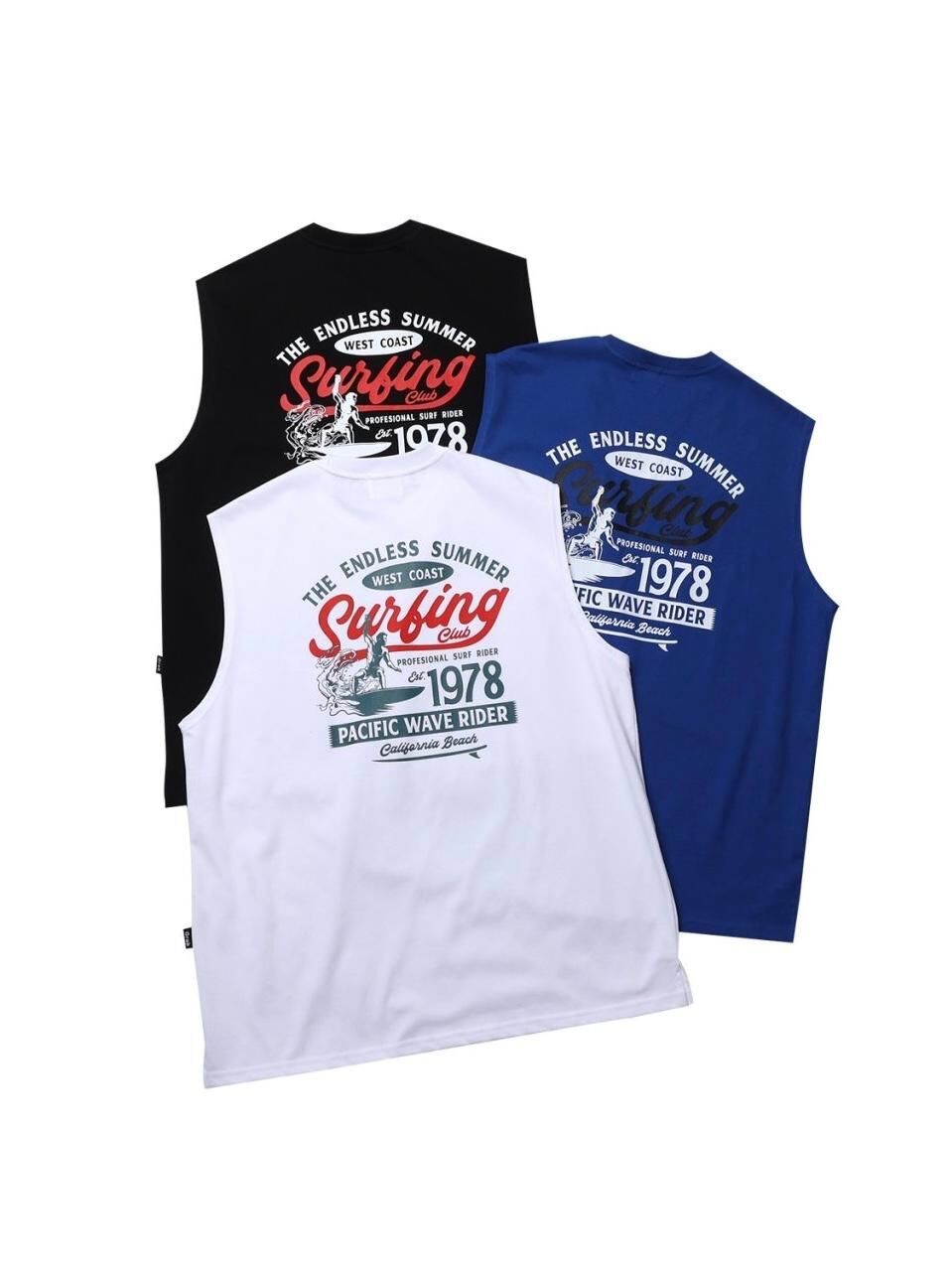 英文字圖案背心 V1159