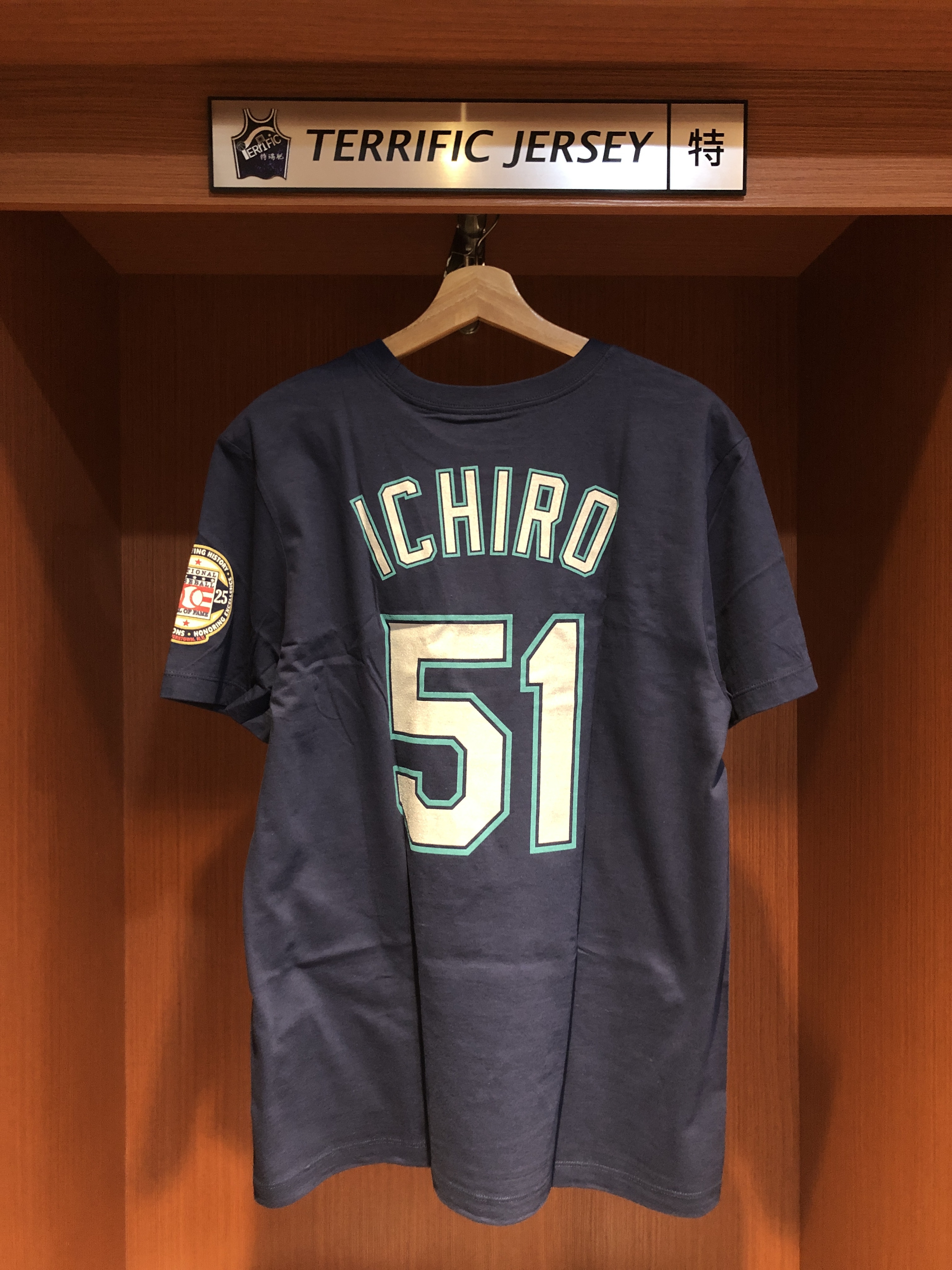 MLB短袖 Ichiro Suzuki 西雅圖水手深藍 名人堂 HOF Nike Player Name Tee 棉質 短袖 全新