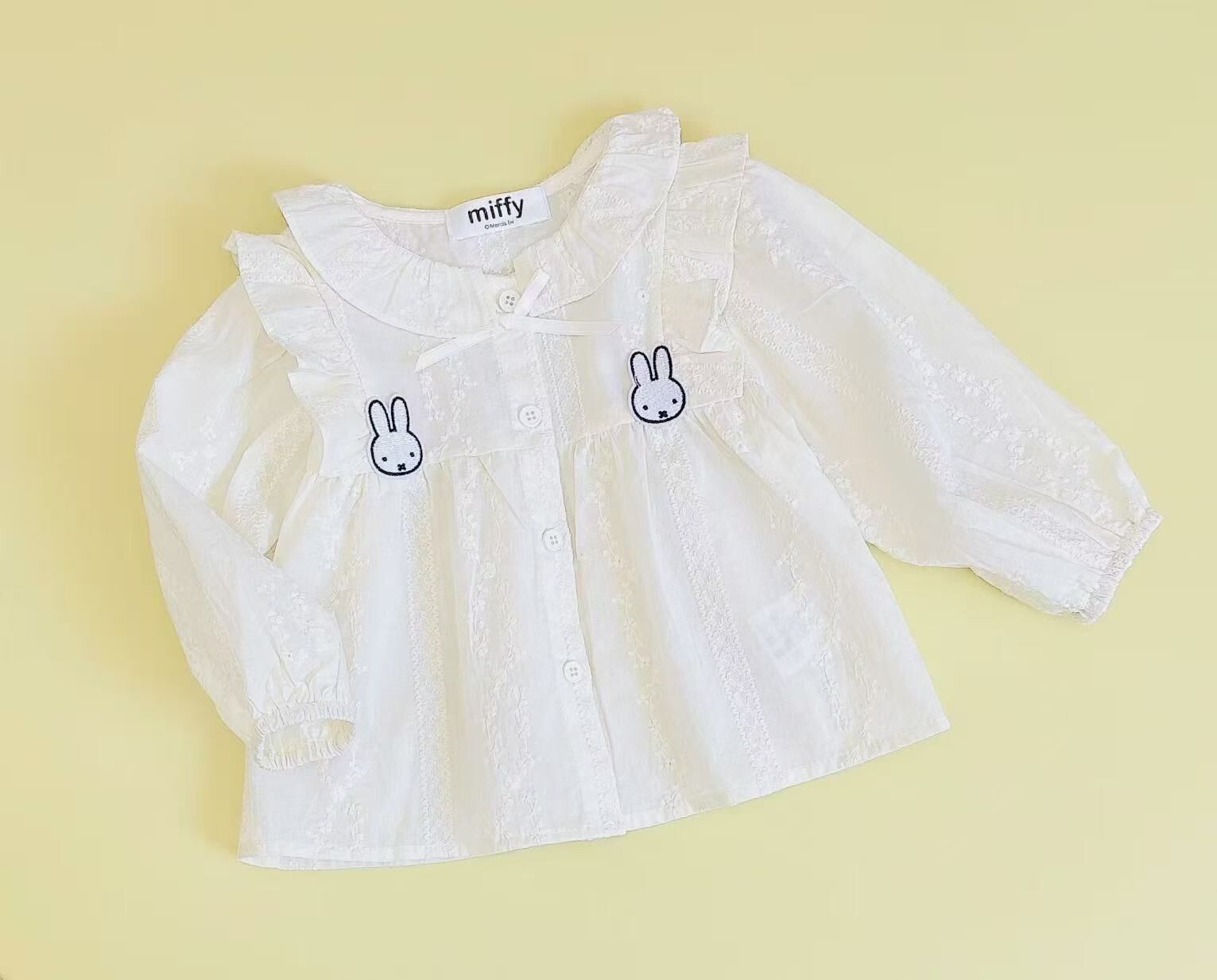 🐰𝐌𝐢𝐟𝐟𝐲 繡花長袖襯衫