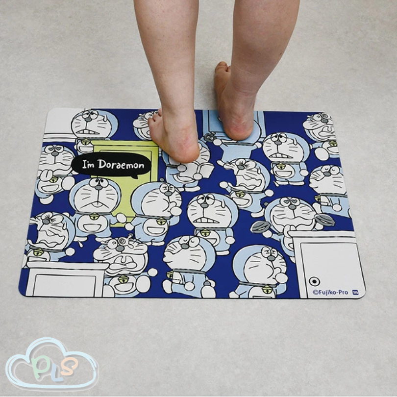 現貨 珪藻土地墊（滿花） I’m Doraemon 未來百貨 藍色 #40083