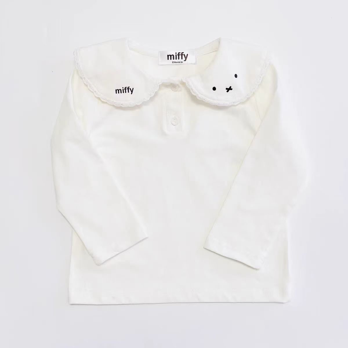 🐰𝐌𝐢𝐟𝐟𝐲 娃娃領上衣 牛仔連身裙套裝