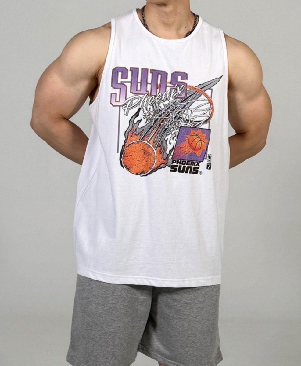 英文字圖案背心 V1161