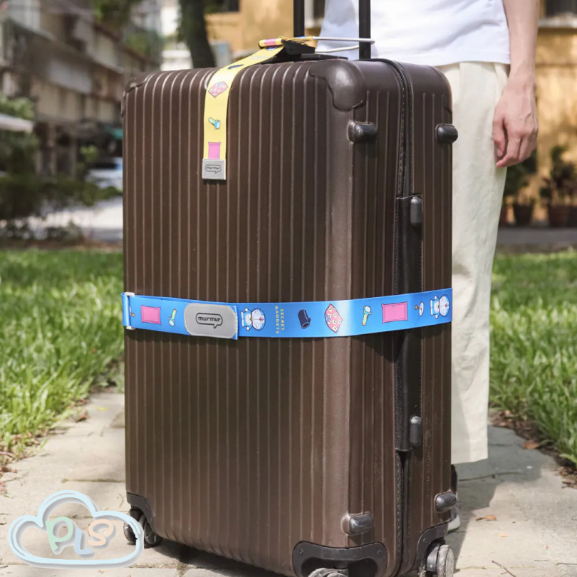 In Stock Velcro Luggage Straps Secret Gadgets Doraemon Murmur Blue #30092