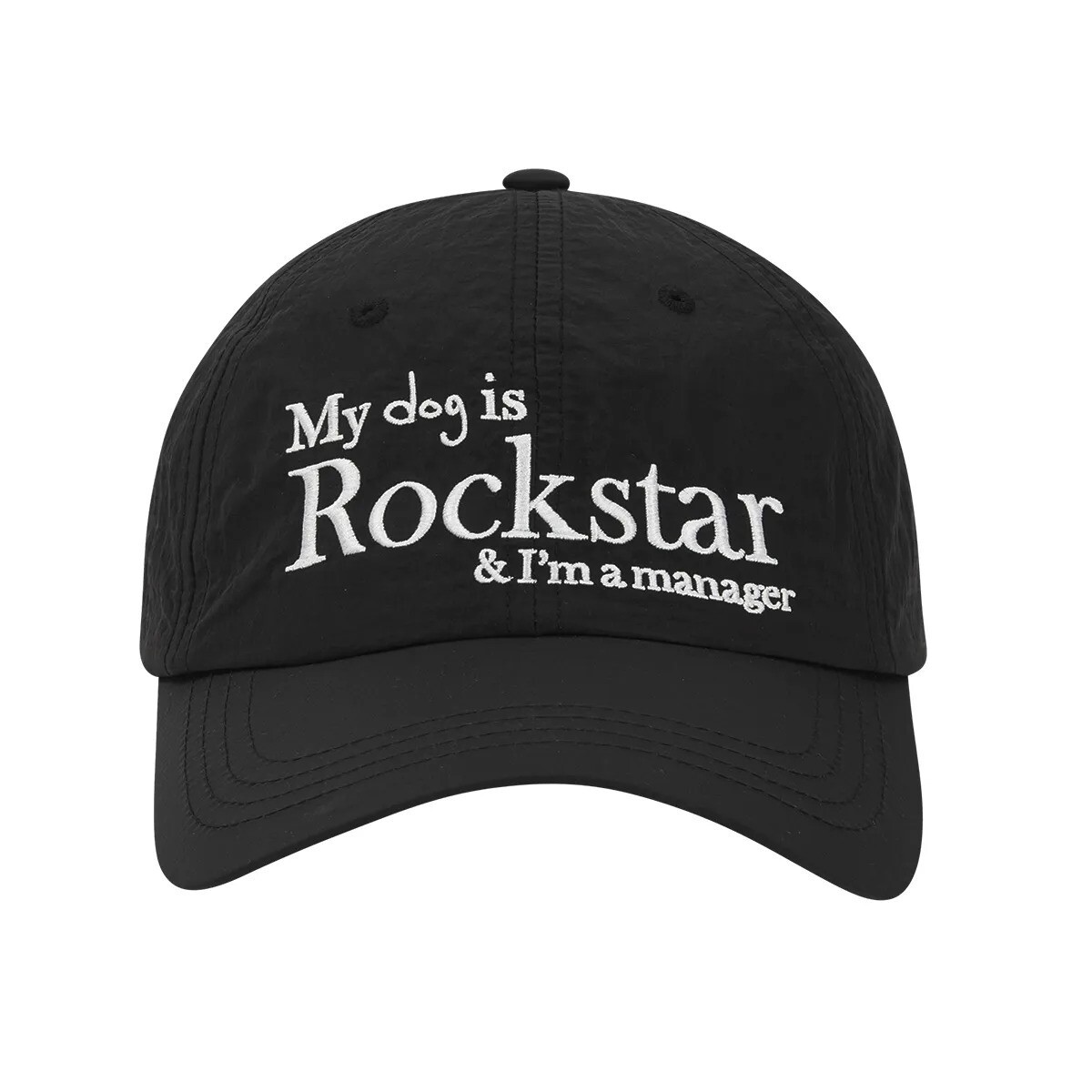 JOEGUSH - Rockstar dog Nylon cap (Black)