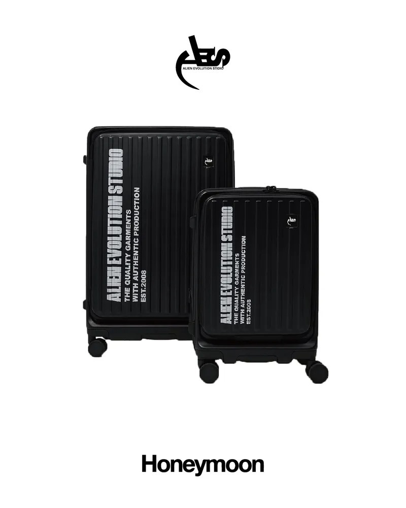 [預購賣場] AES x HONEYMOON 聯名行李箱 多功能旅行箱 黑 20吋/29吋 MULTIFUNCTIONAL TRAVEL SUITCASE