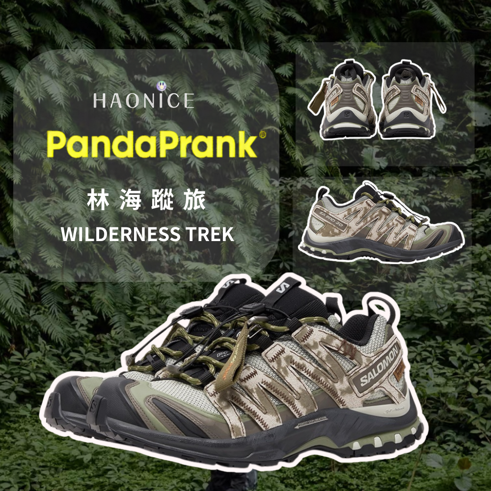 【HAO NICE】熊貓惡作劇系列 ❗️配合FAKEBUSTERS驗鞋 ❗️ SALOMON薩洛蒙XA PRO 3D林海蹤旅系列 林境訂製 低筒戶外功能鞋🔥