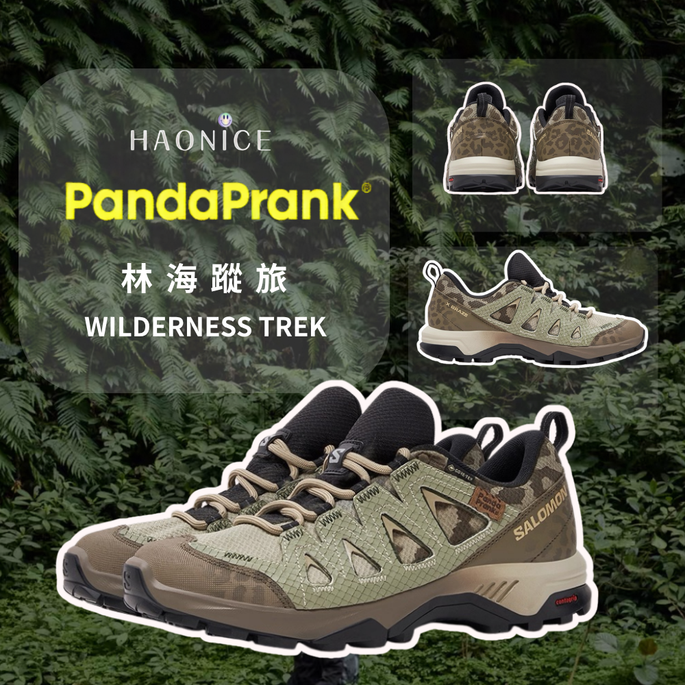 【HAO NICE】熊貓惡作劇系列 ❗️配合FAKEBUSTERS驗鞋 ❗️ SALOMON薩洛蒙XBrides GTX林海蹤旅系列 森蚺訂製 低筒戶外功能鞋🔥