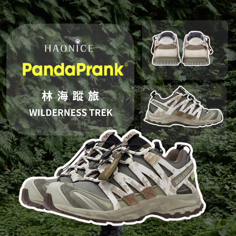 【HAO NICE】熊貓惡作劇系列 ❗️配合FAKEBUSTERS驗鞋 ❗️ SALOMON薩洛蒙XA PRO 3D林海蹤旅系列 泥濘前行訂製 低筒慢跑鞋🔥
