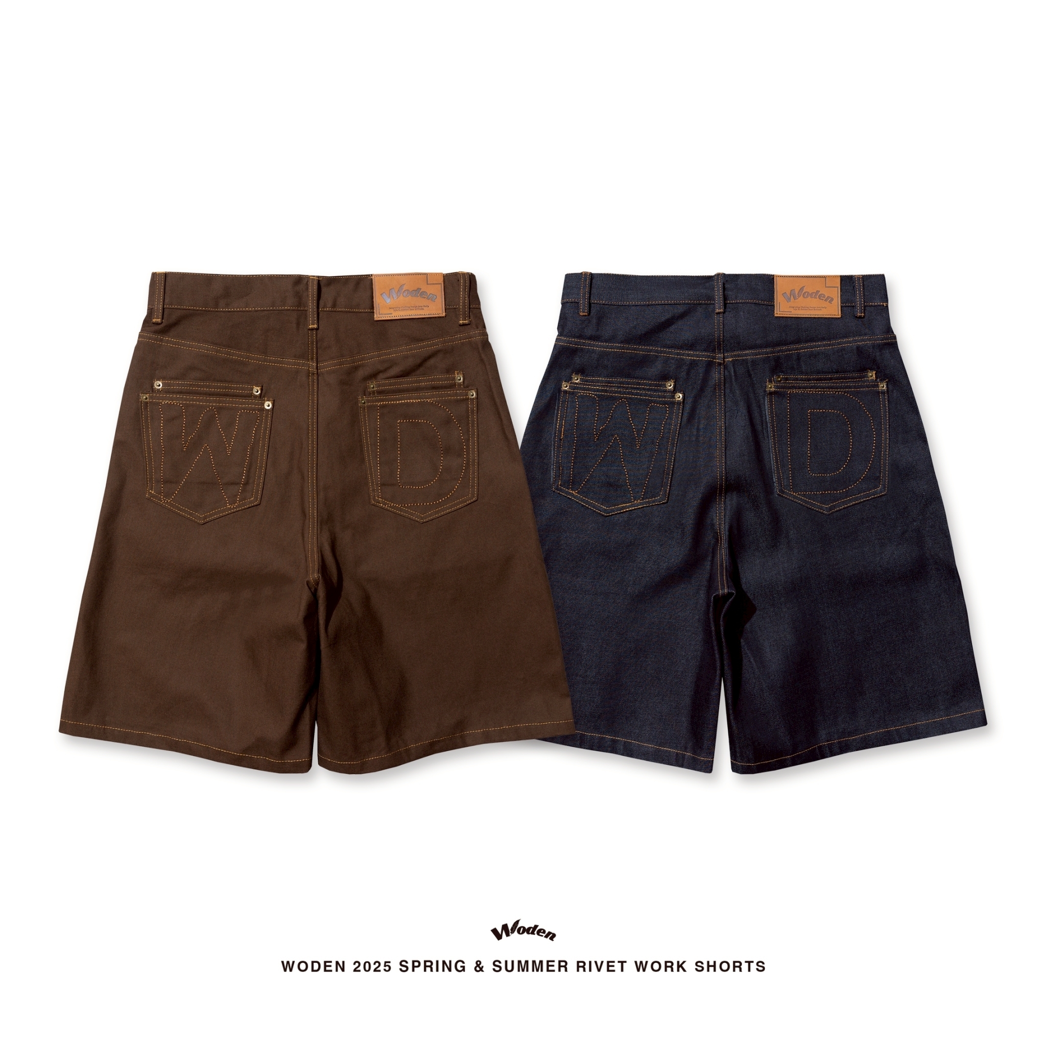 WODEN 2025 Spring & Summer 059 Rivet Work Shorts