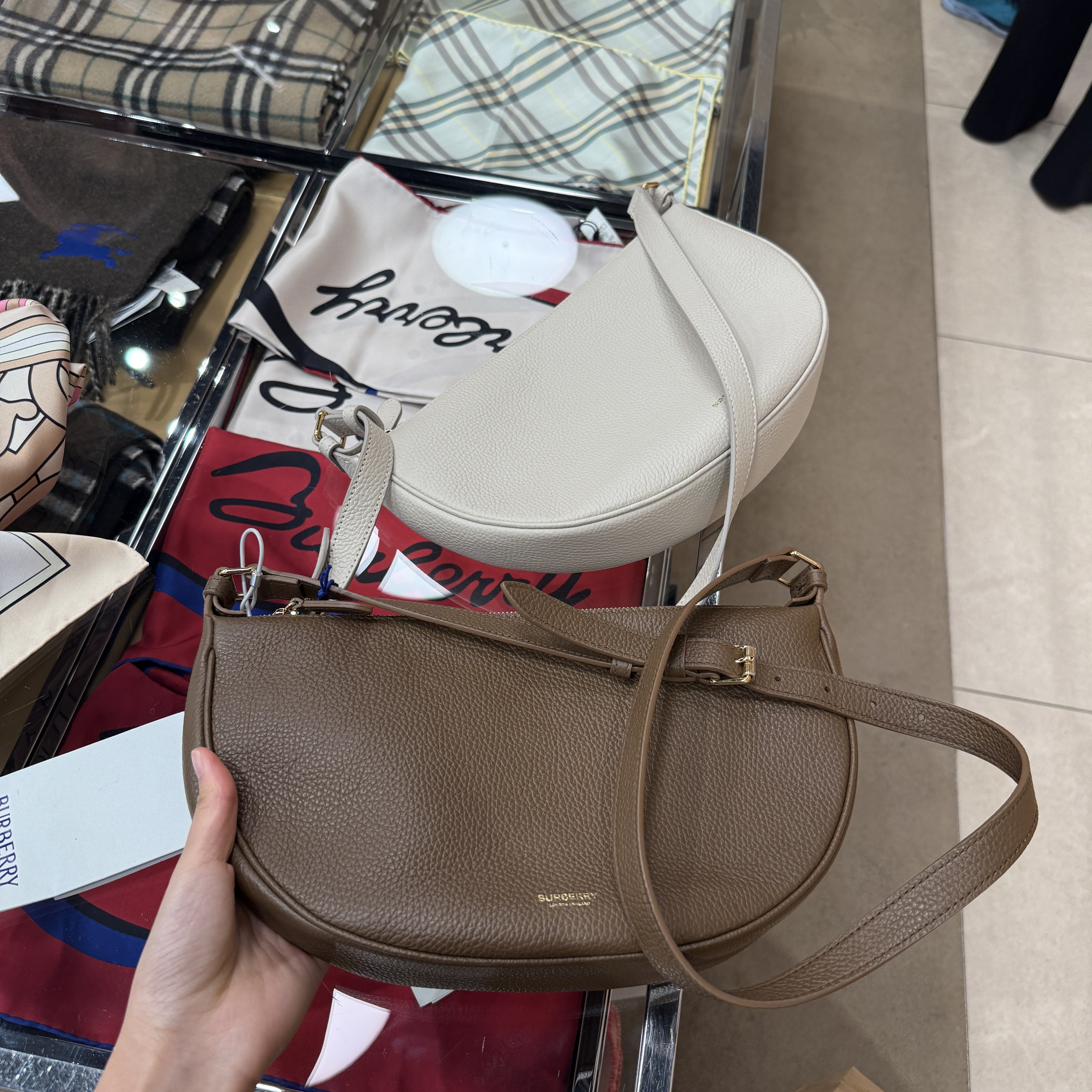 Burberry Soft Sling crossbody Bag 2 colors